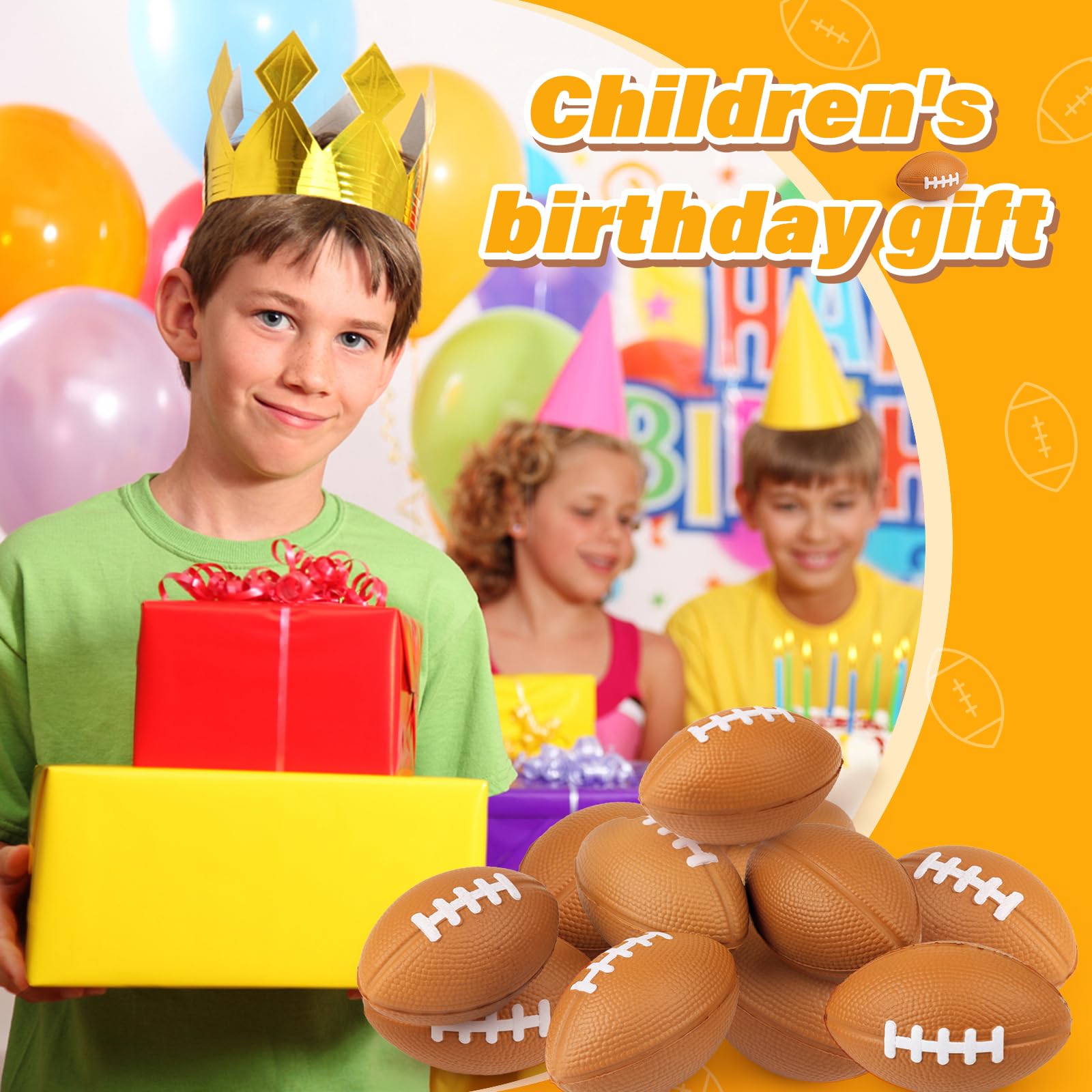 Pet toys and cat toys option with football shaped stress balls