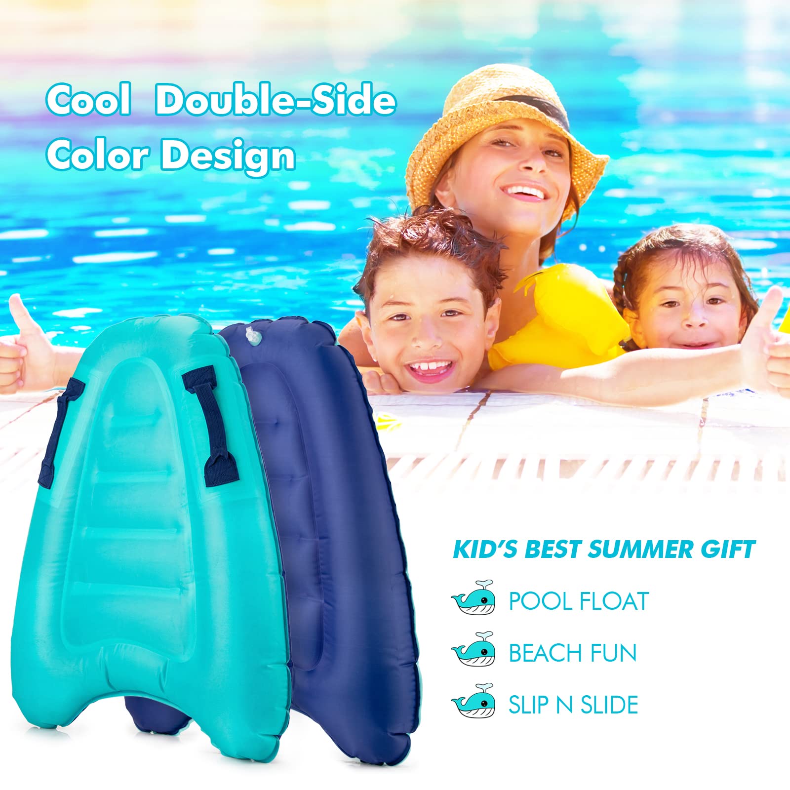 High-density buoyant fabric and dual nozzles