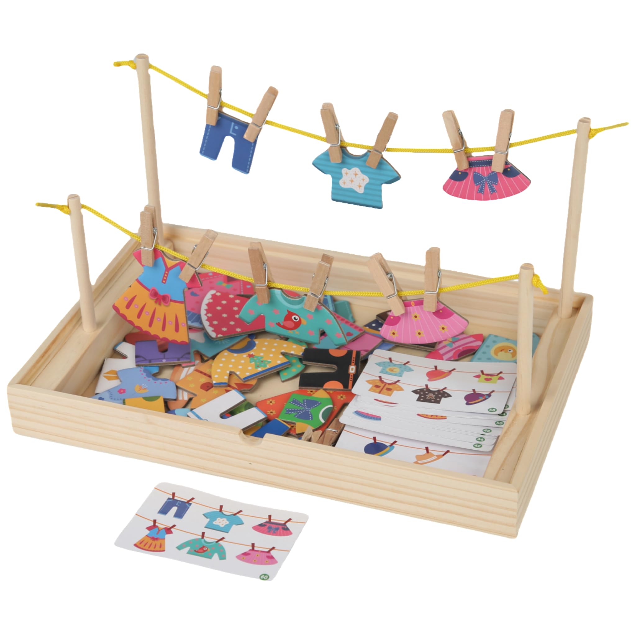 clothes hanging setup ropes wooden poles image