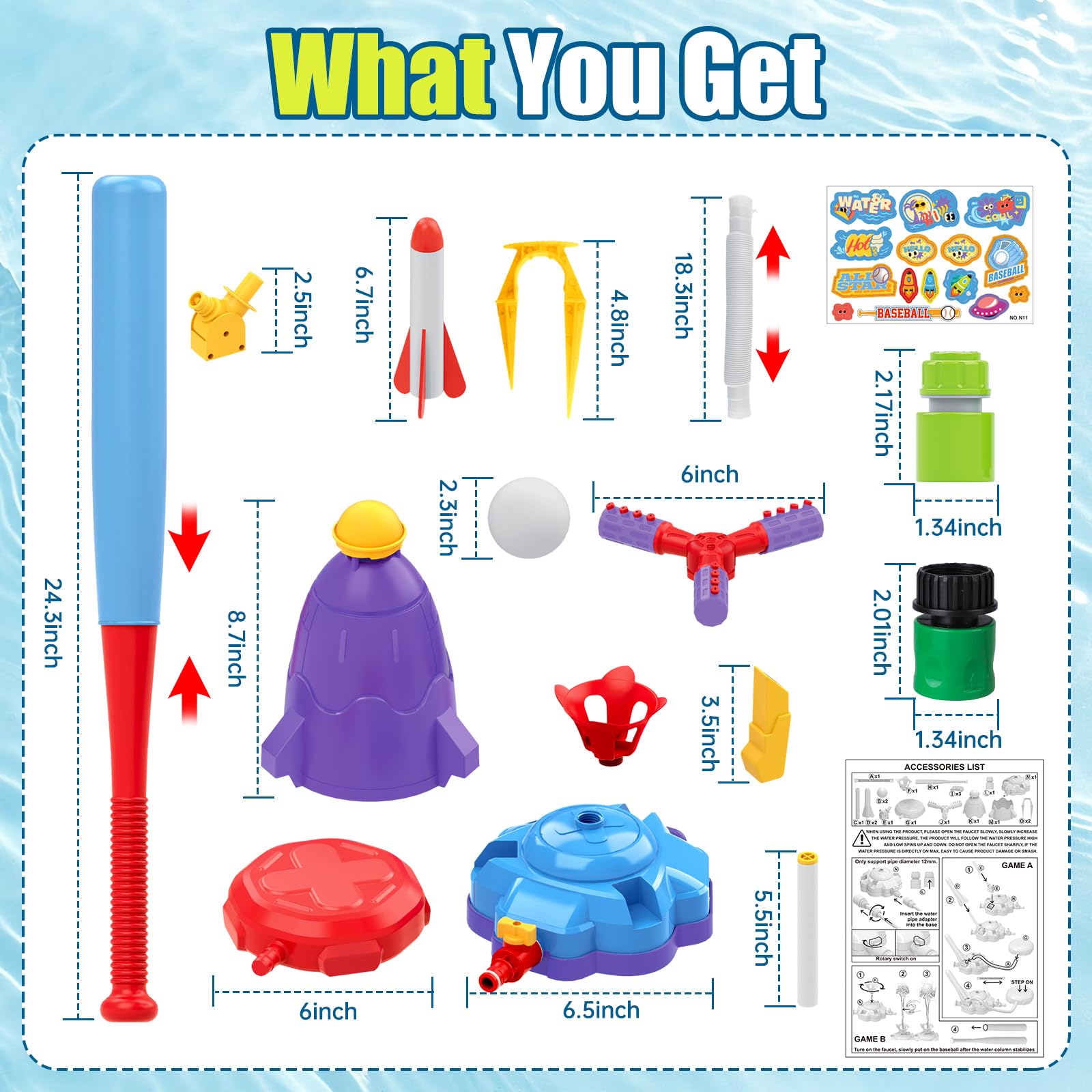 kids ages 3-12 playing with water toy