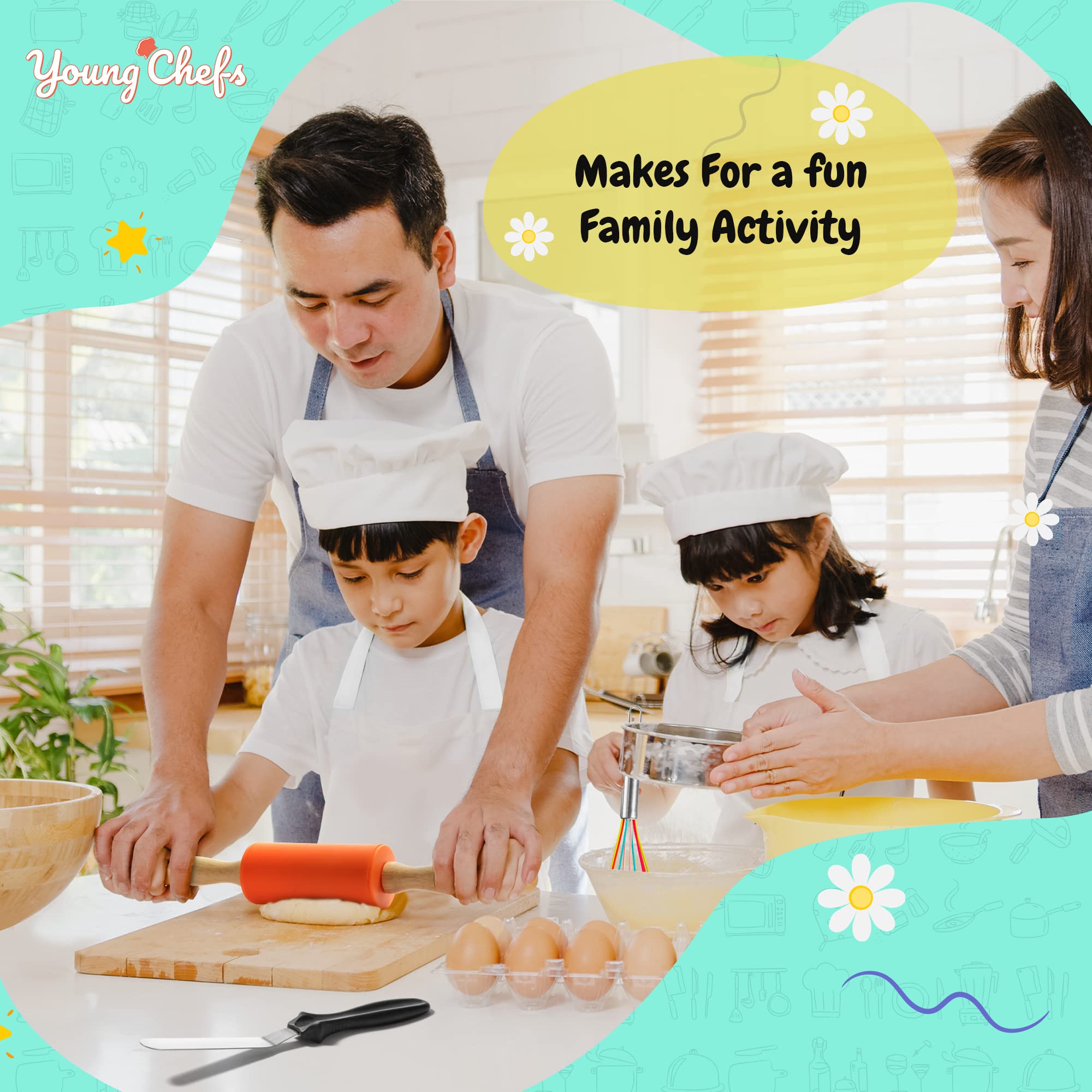 Kids safe tools made from non-toxic food-grade materials