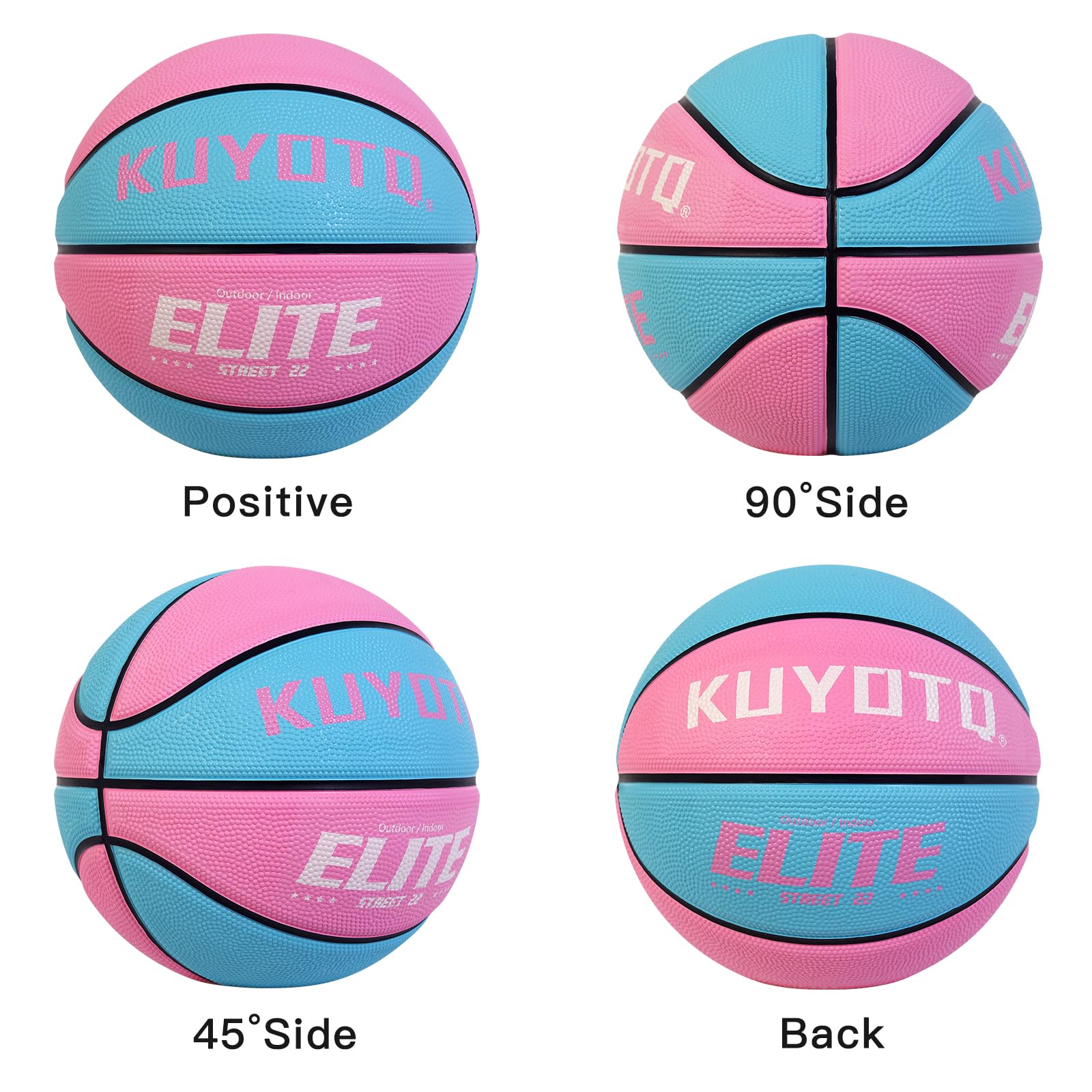 Kids basketball pink blue by KUYOTQ brand