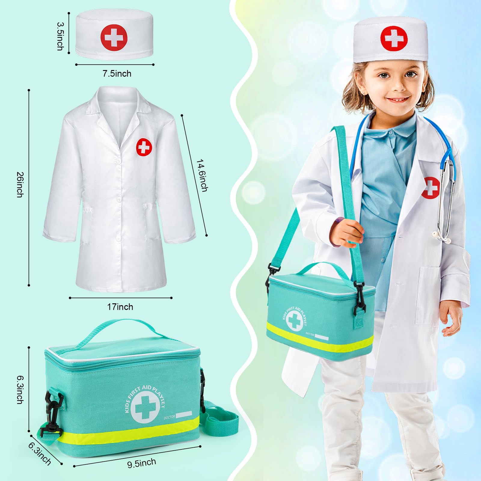Stethoscope cell phone and walkie talkie included in kit