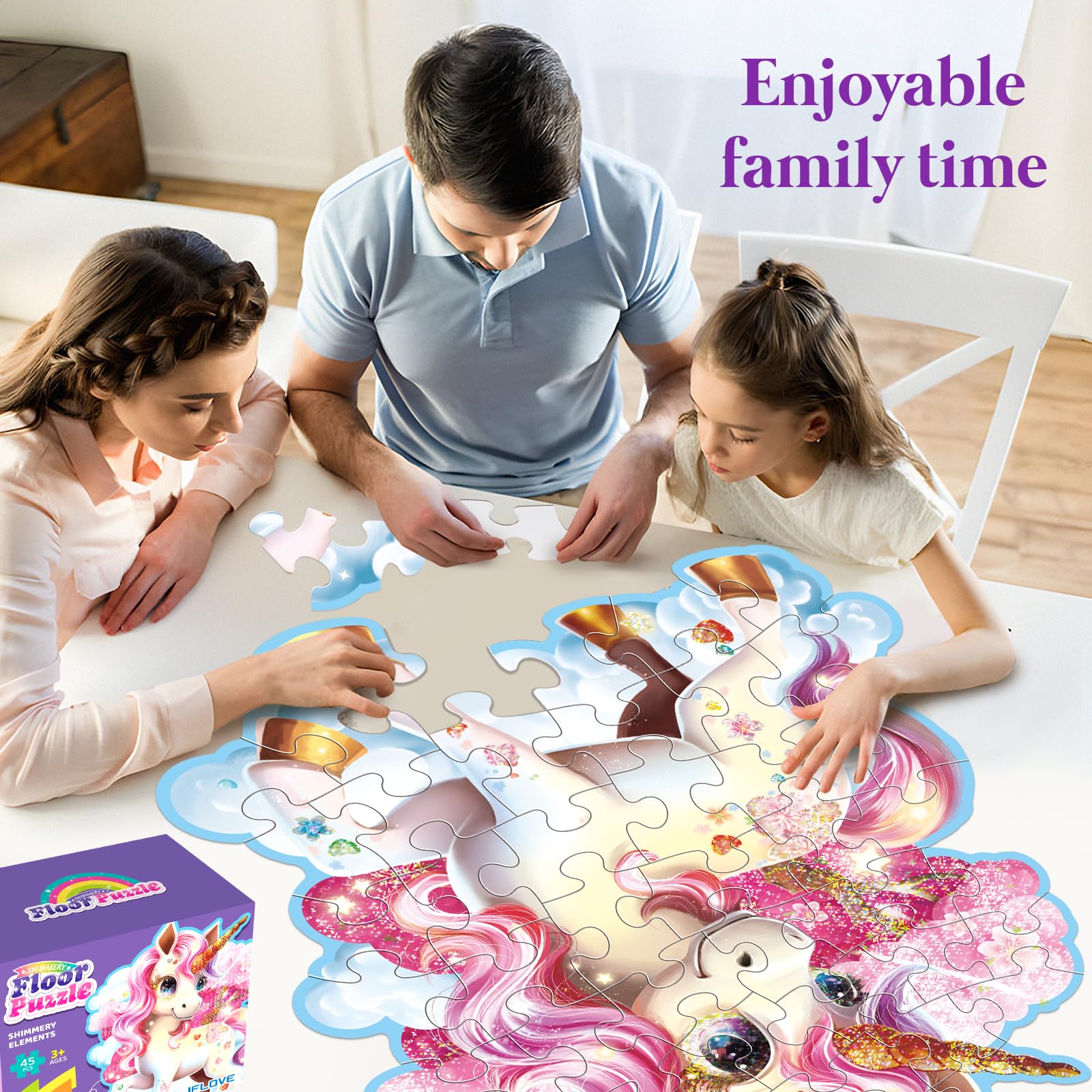 Educational color contrast puzzle for kids