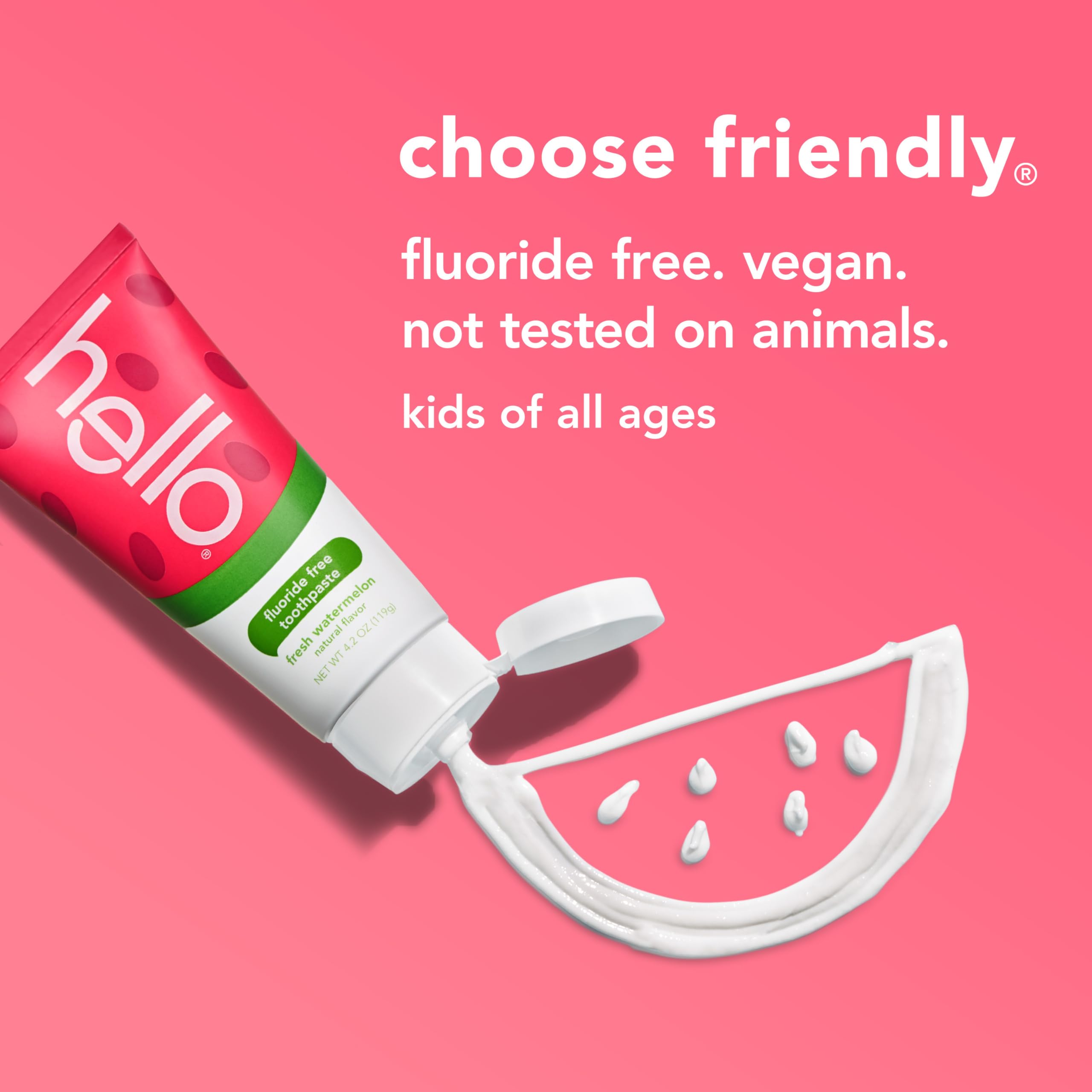 3 pack hello toothpaste for kids watermelon flavor