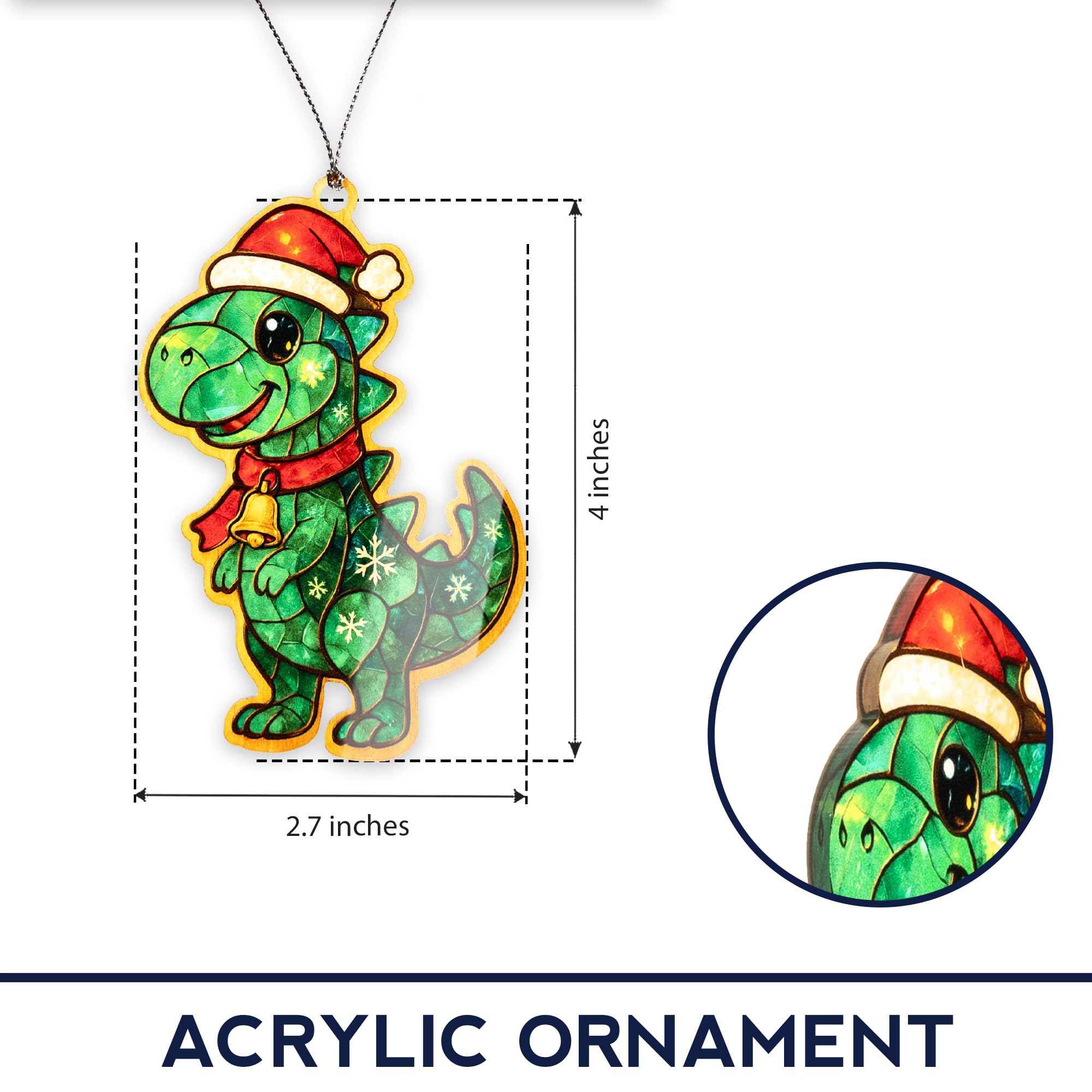 Kids holiday tree decor with greeting card
