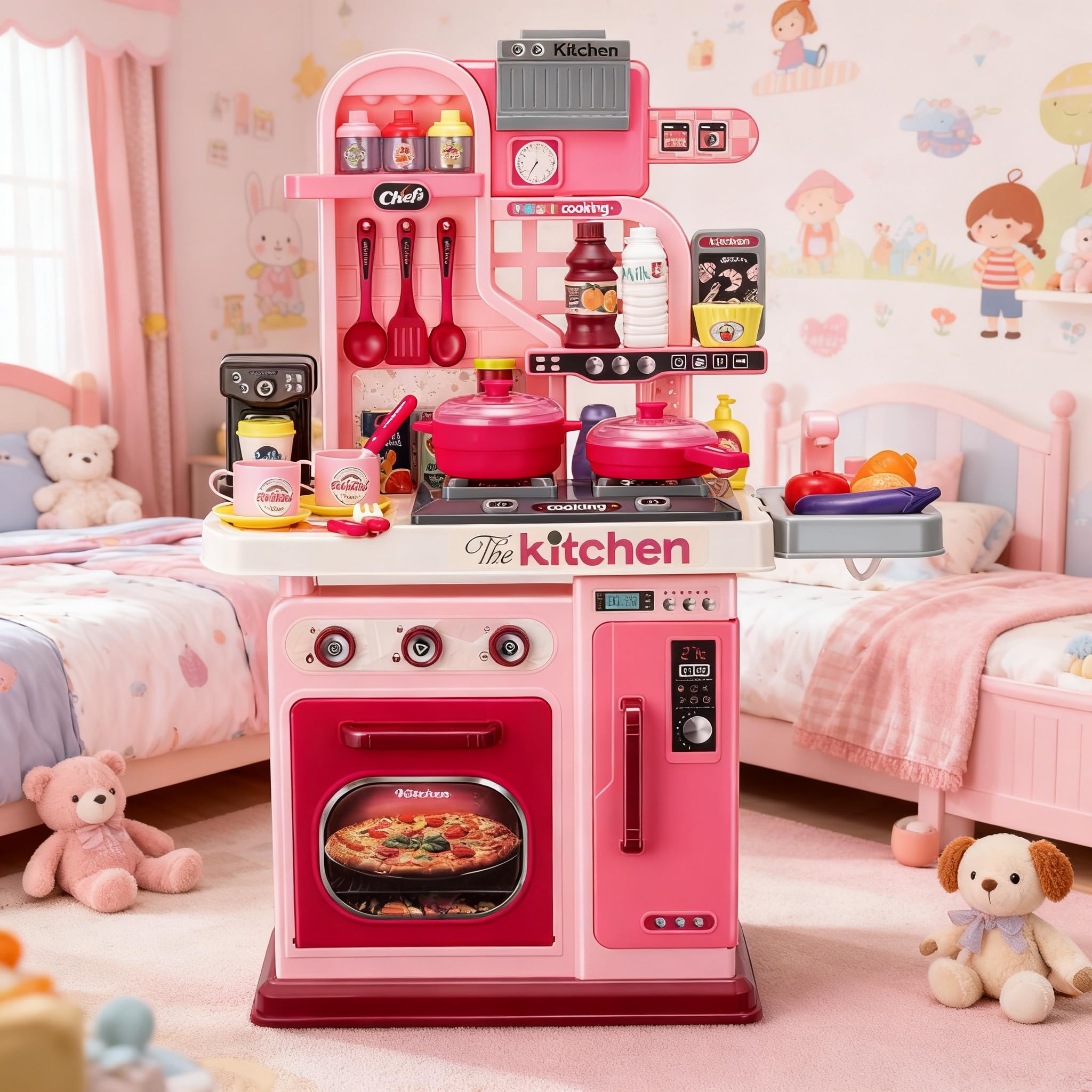 Group play kitchen toy for children ages 3 and up