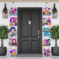 Cartoon banner decoration for children's parties