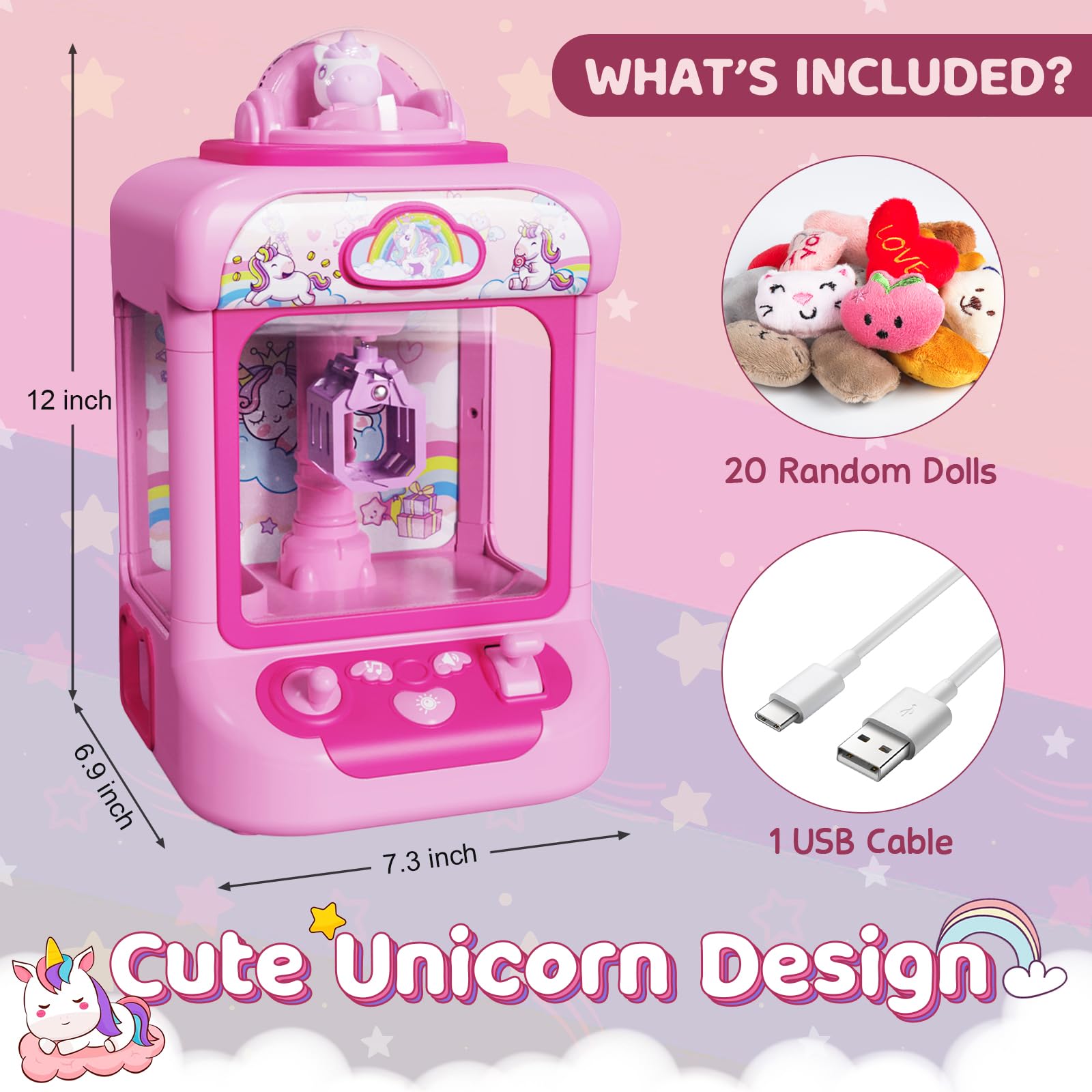 Perfect for parties and events with unicorn motif