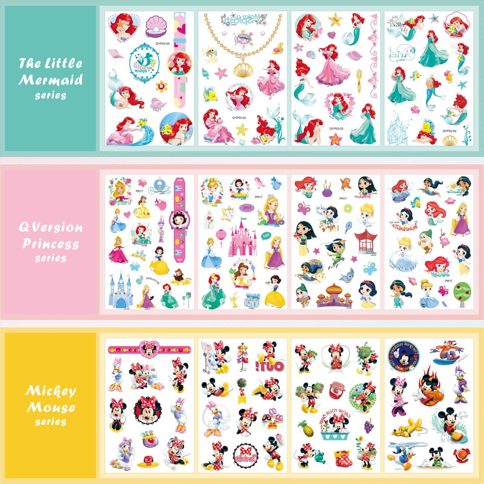 Micky Temp Tattoo Stickers product packaging
