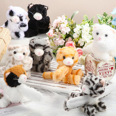 Kitten themed plush slap bracelets for children's playtime