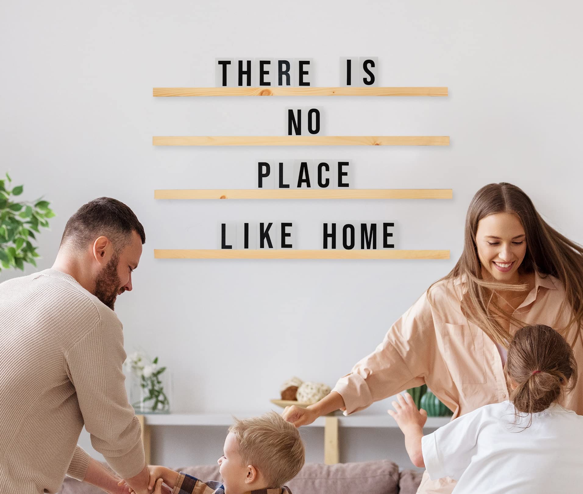 Living room XL Letterboard wall decor