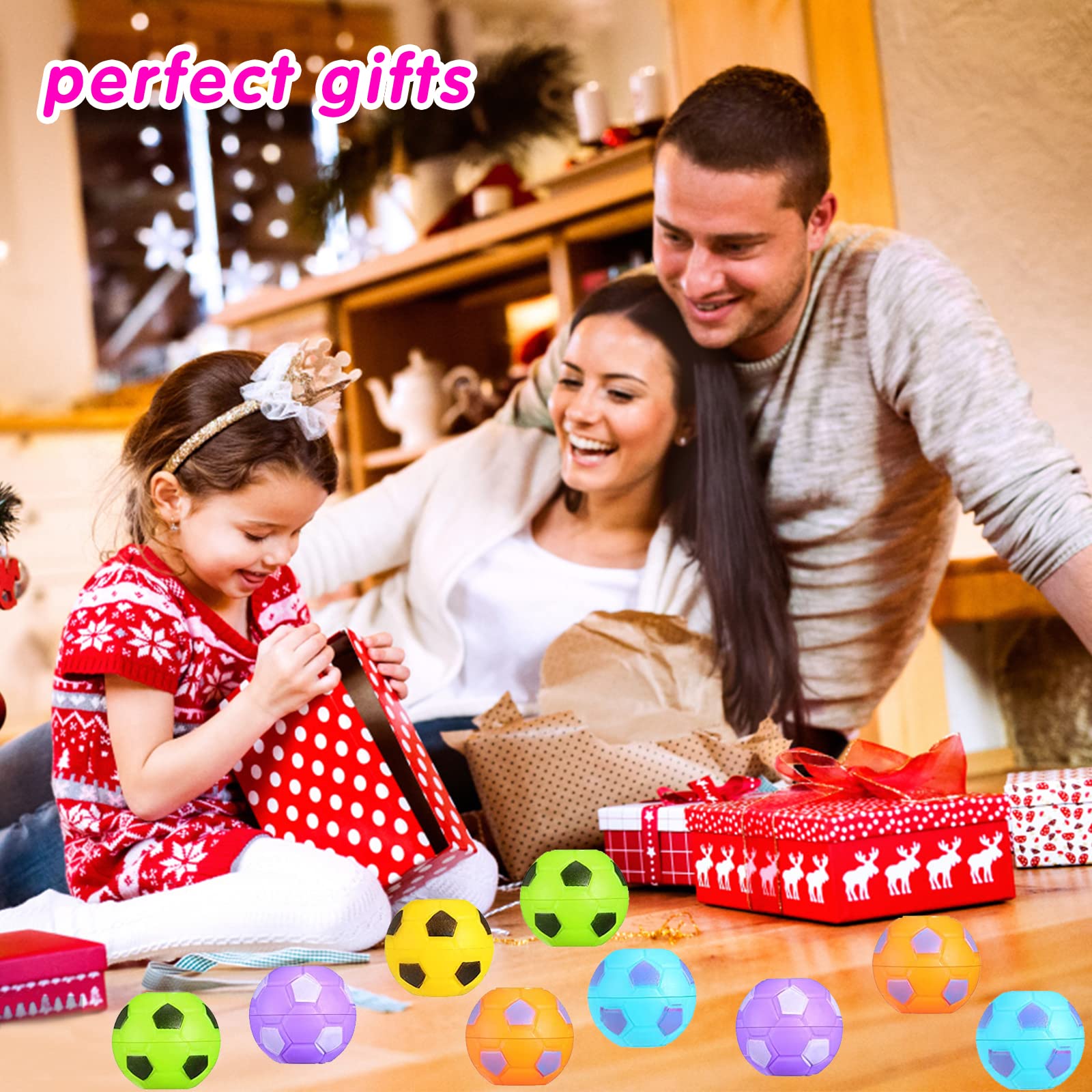 Soccer themed party favors fidget balls for kids
