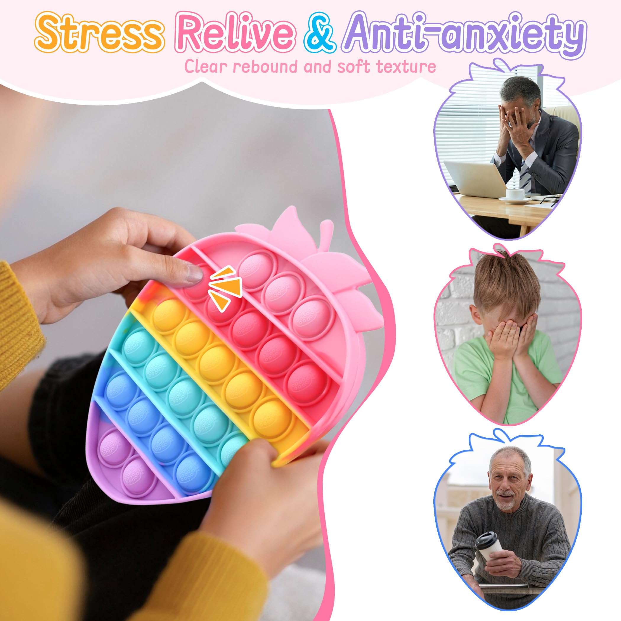Kids playing with non-toxic silicone fidget toy