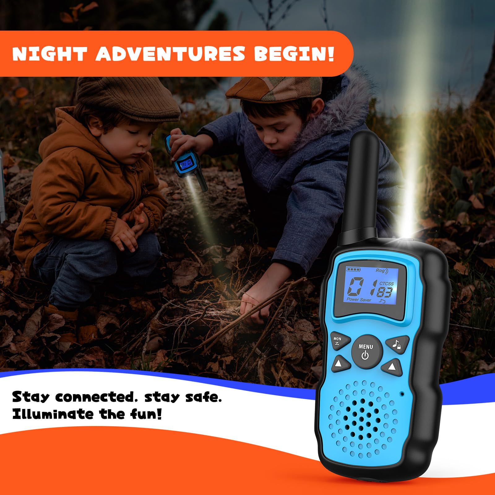 Gift ready Wishouse walkie talkies four pack for kids