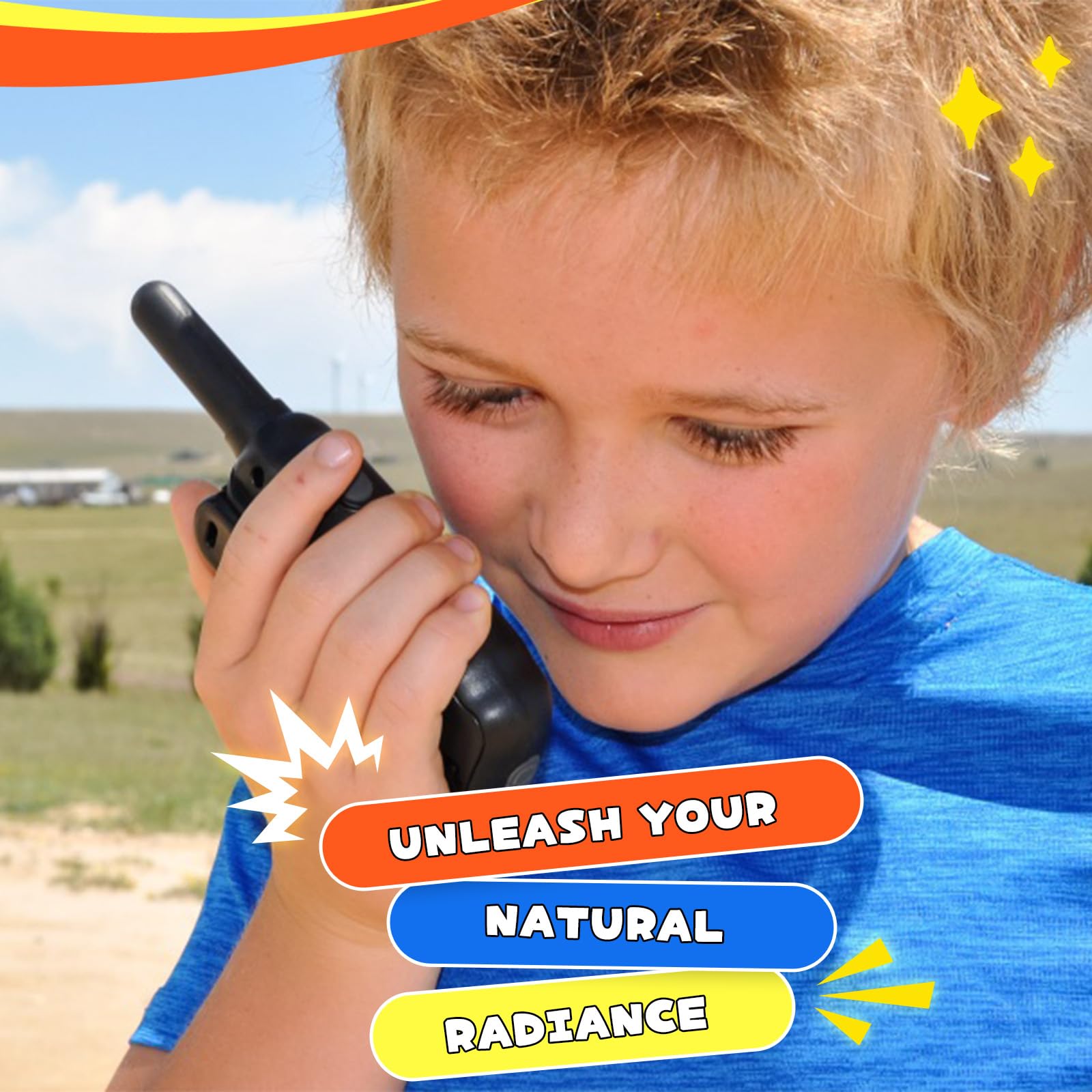 Kid friendly walkie talkies with adjustable volume
