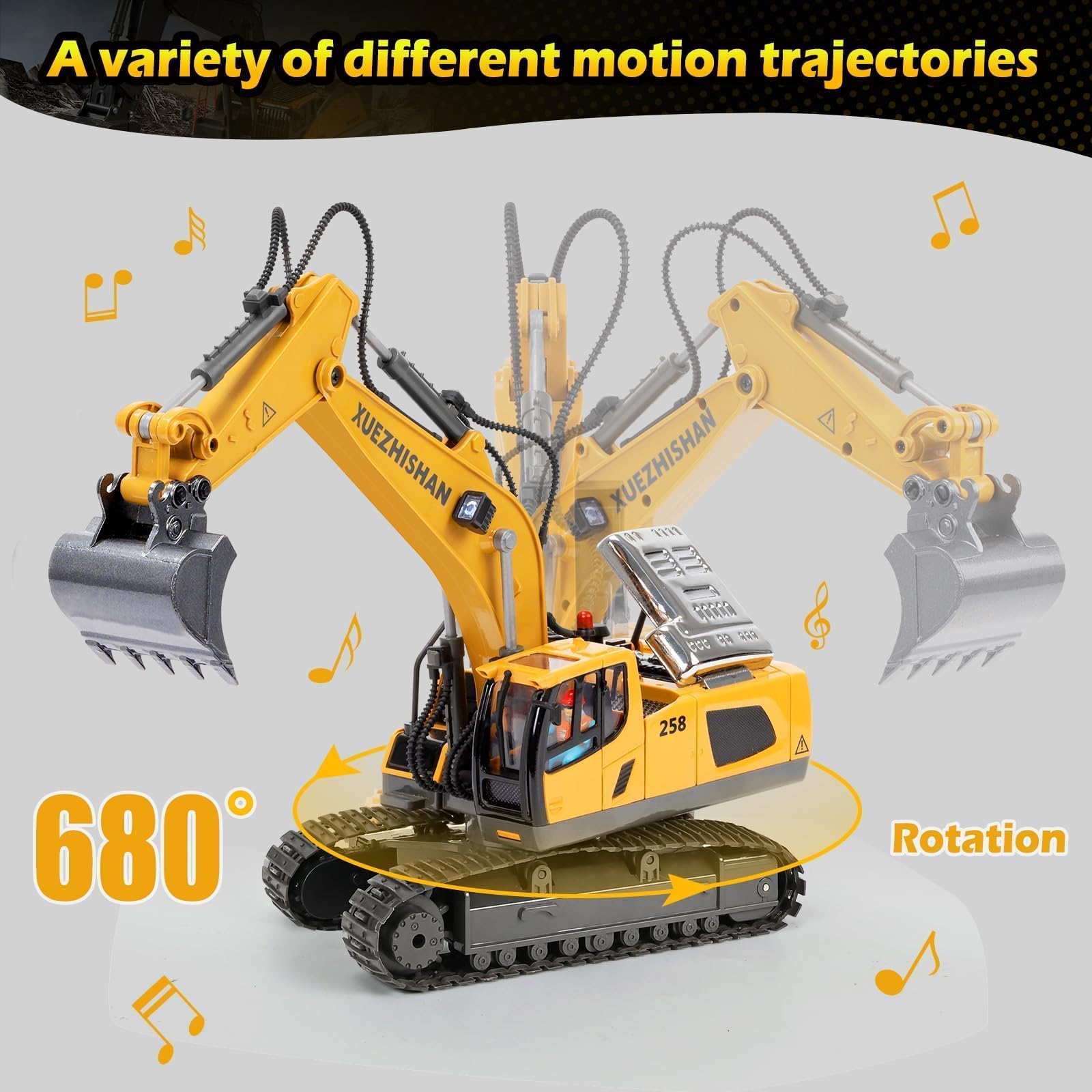 KidsFaves RC excavator for boys