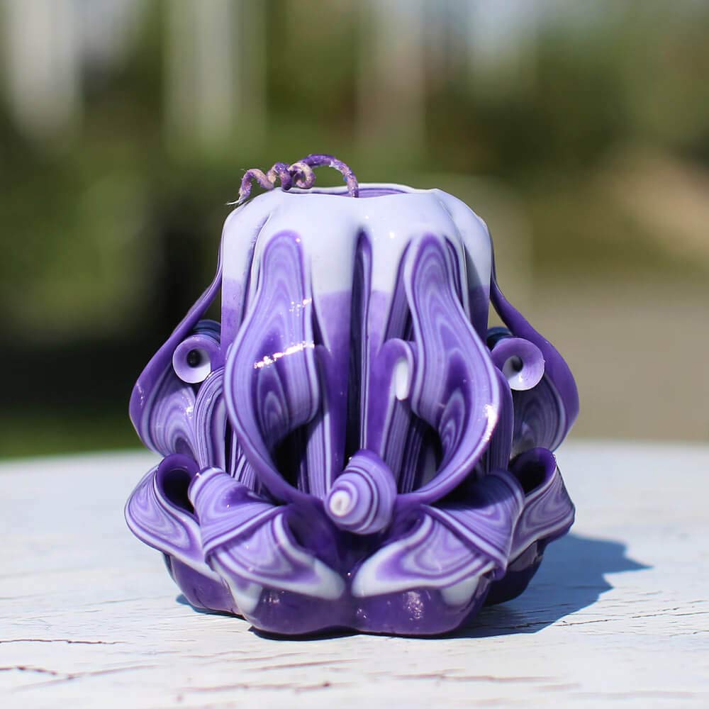 Kiev studio handmade carved candle 3 inch