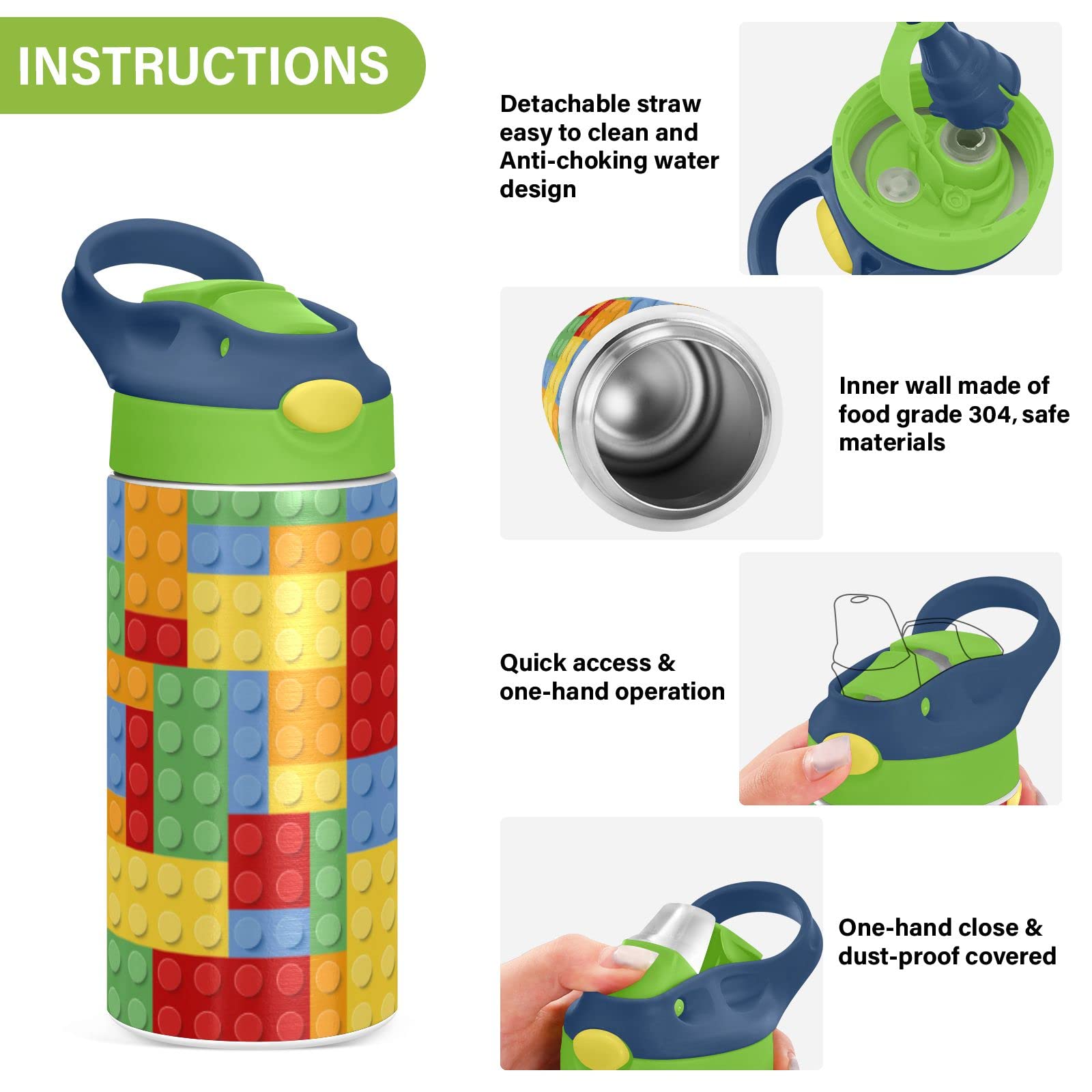 Removable and washable Kigai 12oz bottle