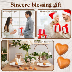 Kigeli pine decorative hearts 4.5 cm size