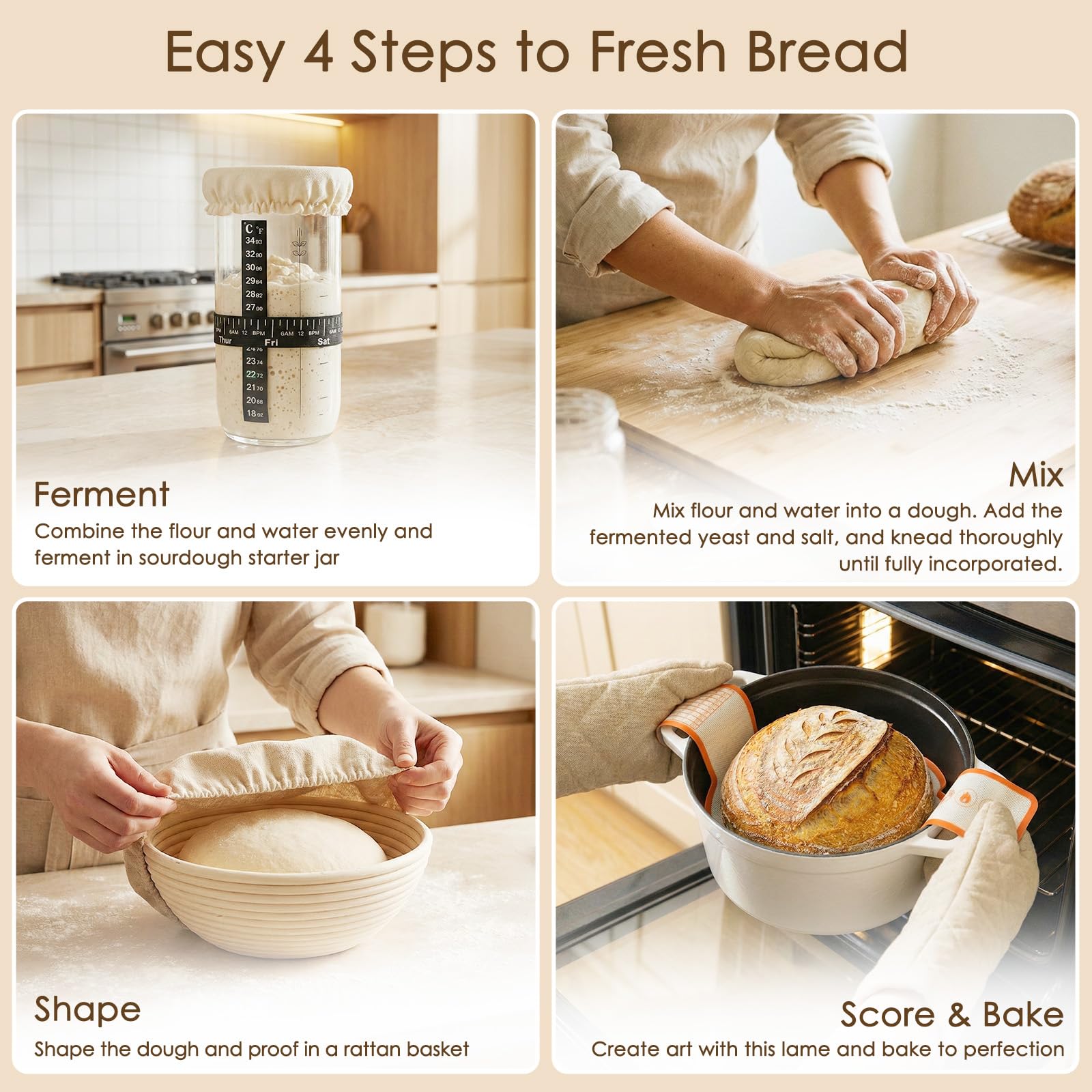 Kikcoin Bowl scraper and dough scraper duo