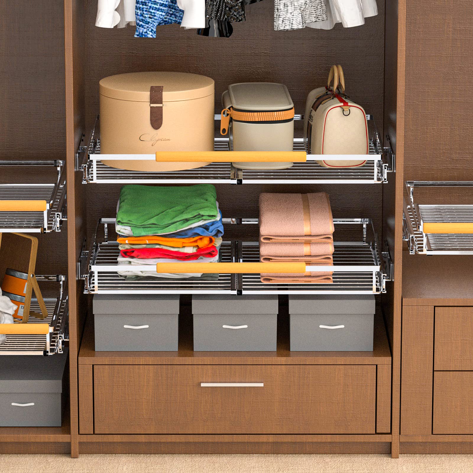 Cabinet storage solution depth 17.2 inches