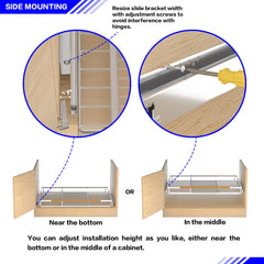KIKIBRO heavy duty drawer organizer side angle
