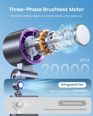 7 blade design turbo fan airflow illustration