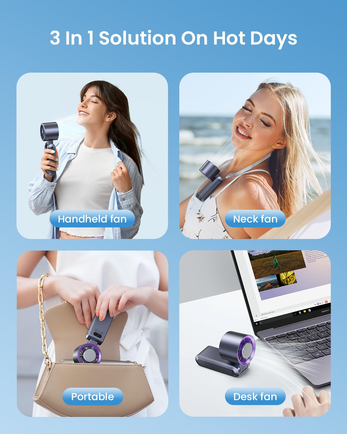 Kimguard travel fan USB charging concept