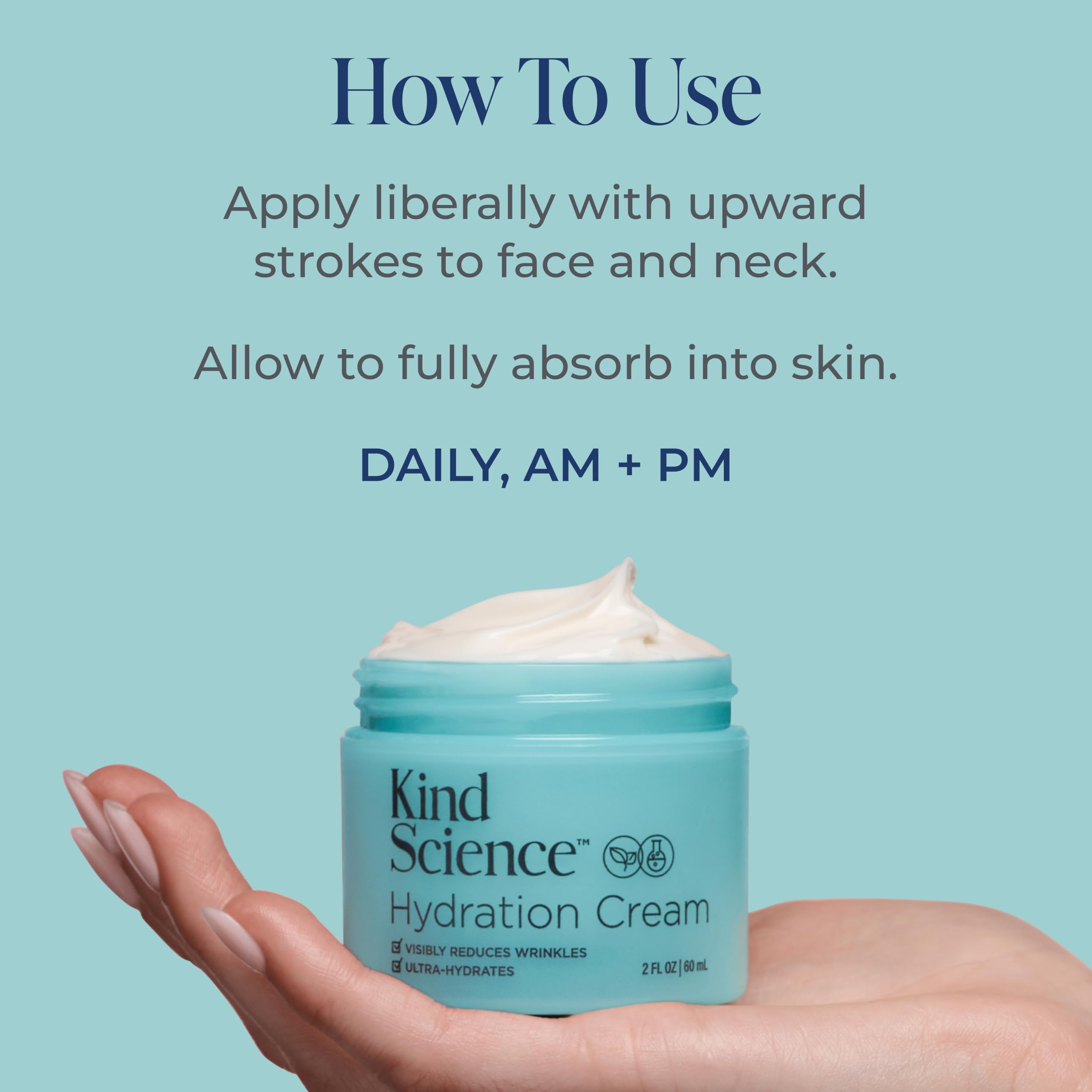 Morning and night application on face and neck