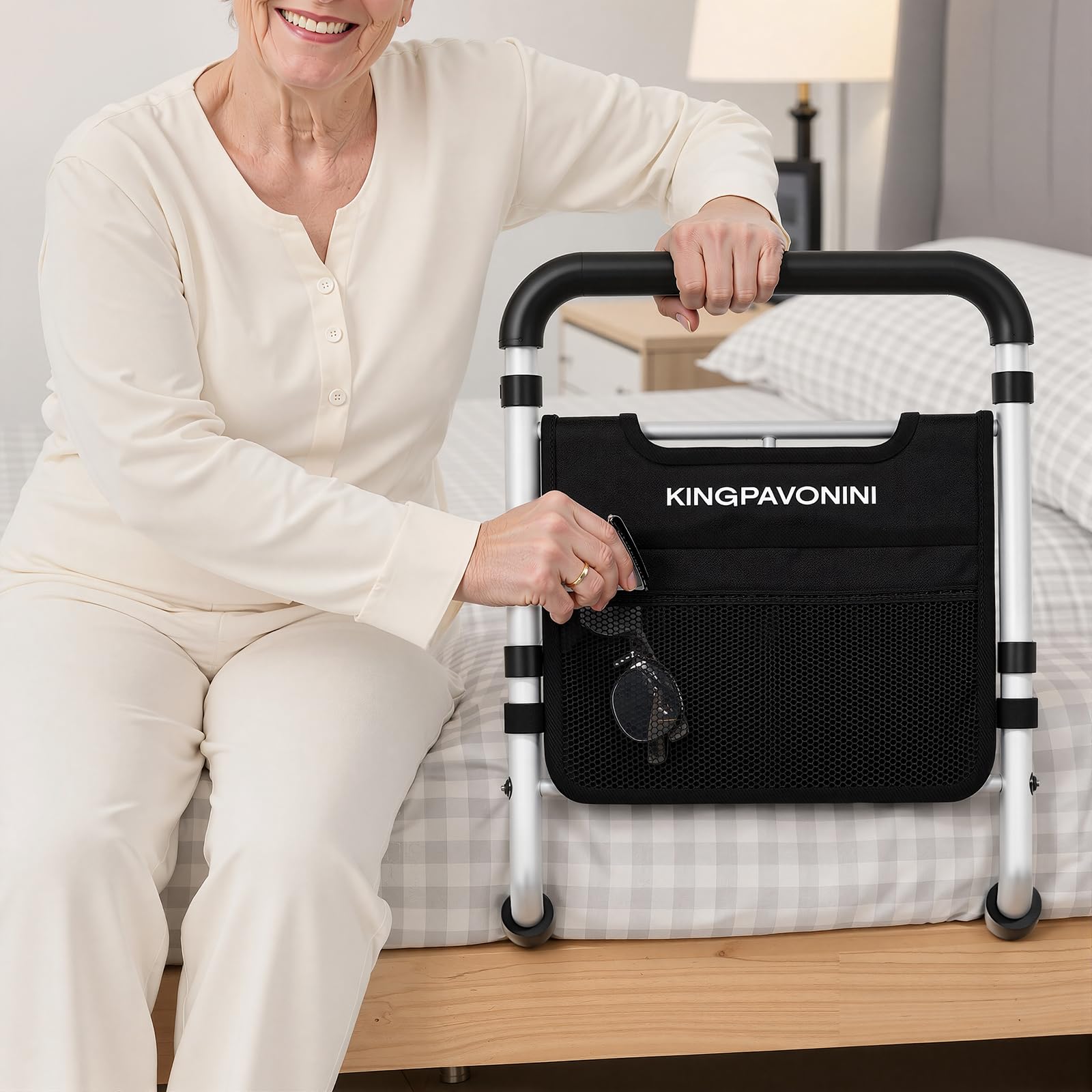 Fits mattress heights 3 to 12 inches for KingPavonini rail