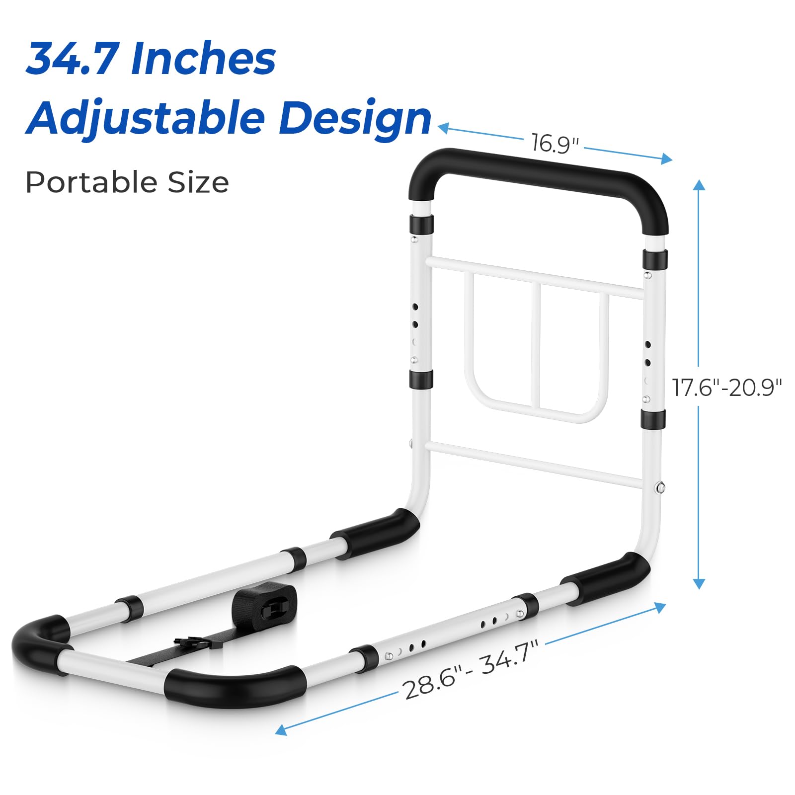 Twin to King size bed rails compatible with KingPavonini