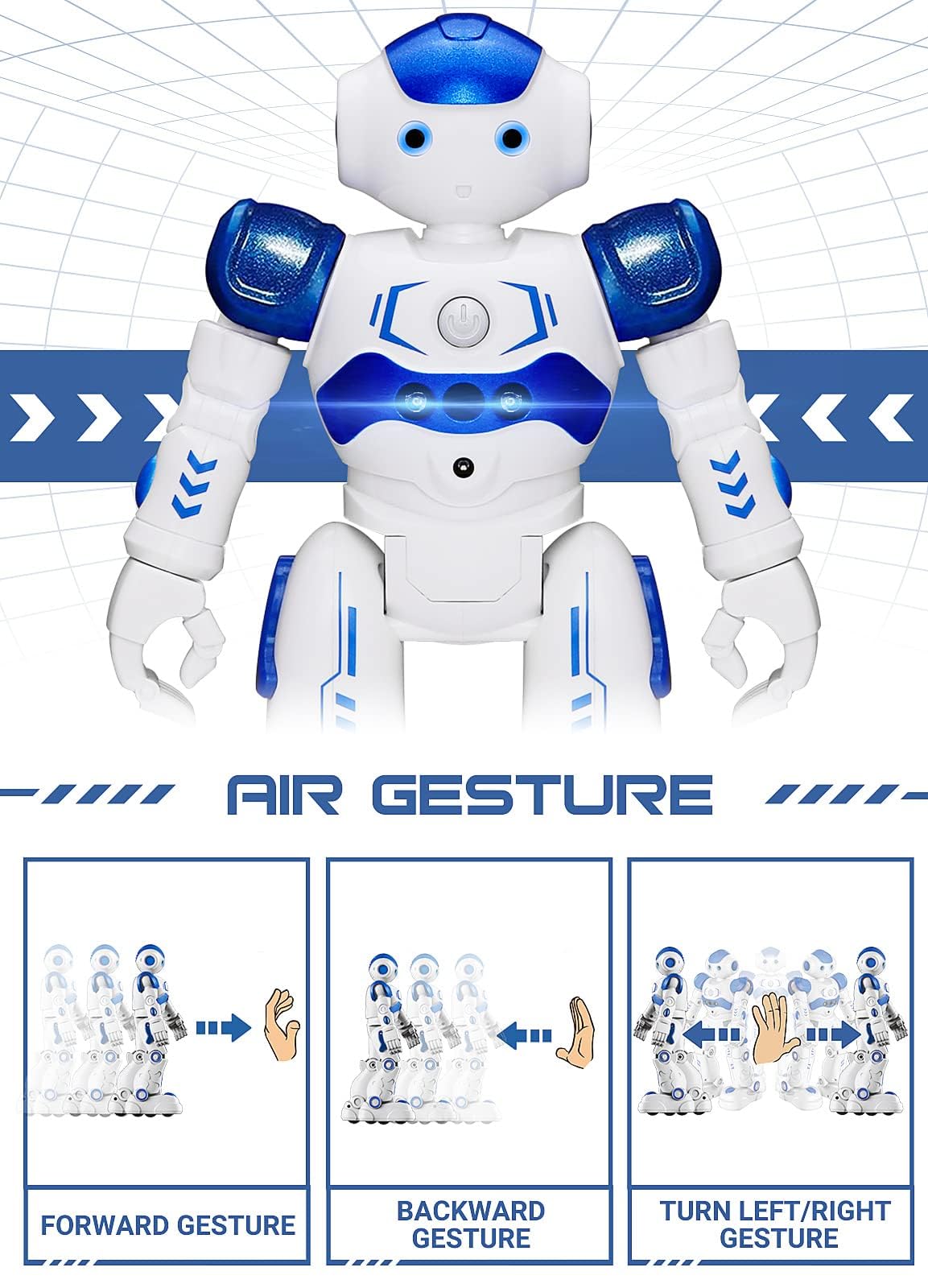 Remote control option image for KingsDragon RC Robot Toys for Kids