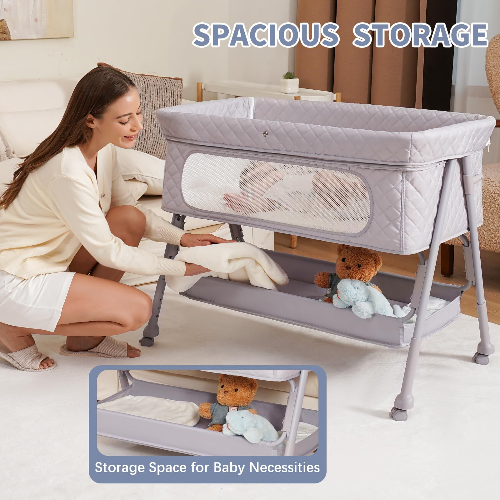 Kiniew Bedside Sleeper safe stable structure