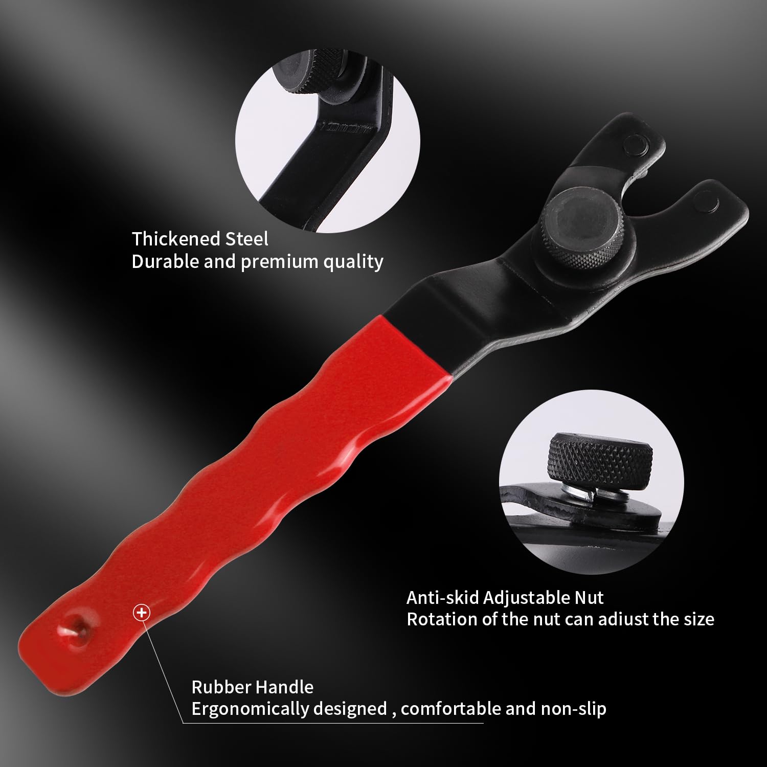 KINMINGZHU adjustable pin wrench range 1/2 to 1-1/4 inches