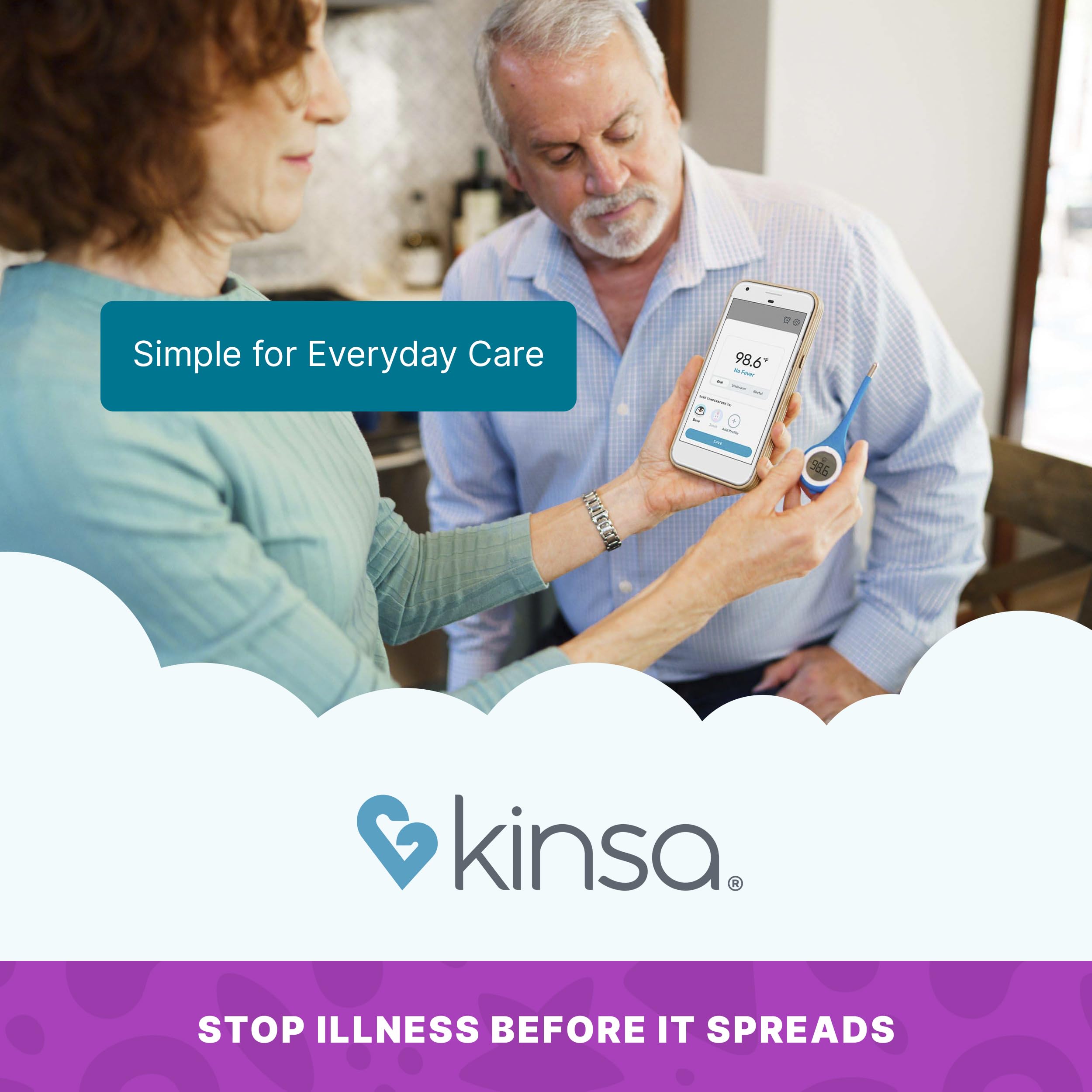 Kinsa QuickCare thermometer app compatibility banner
