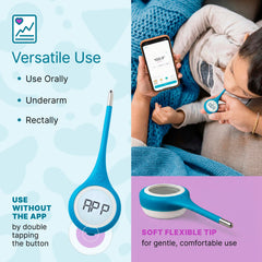 Kinsa QuickCare thermometer display and controls