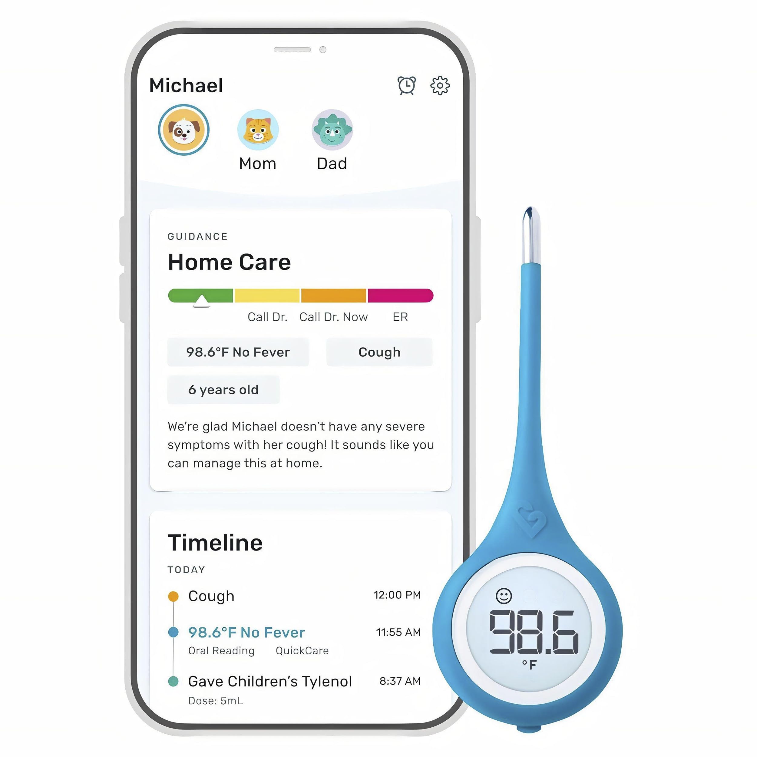 Kinsa QuickCare thermometer packaging