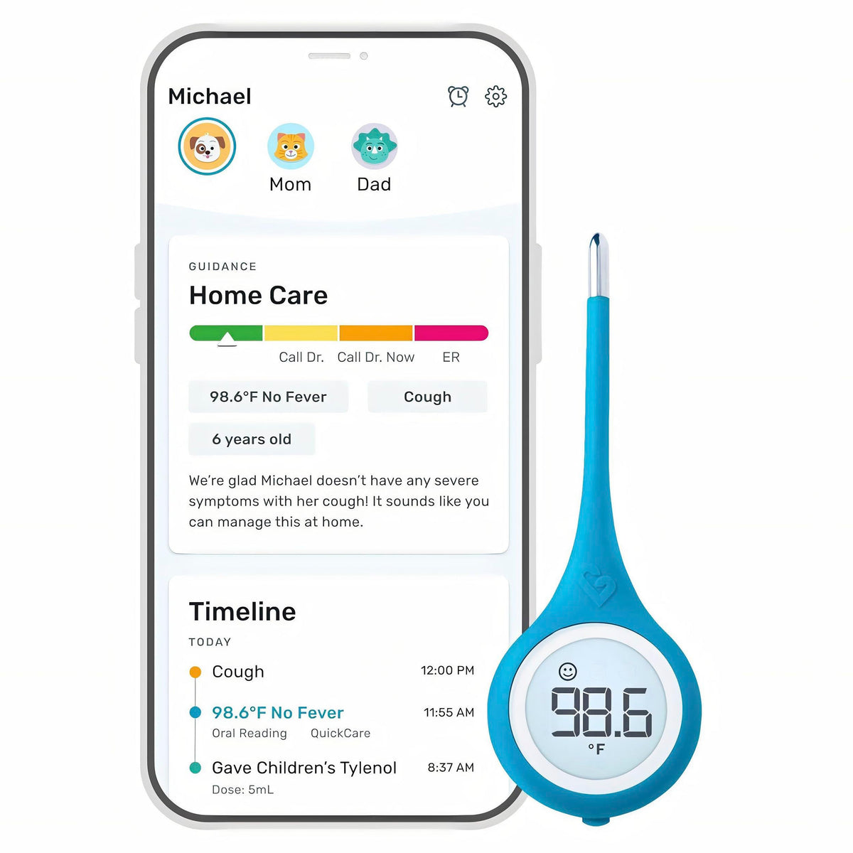Kinsa QuickCare thermometer packaging