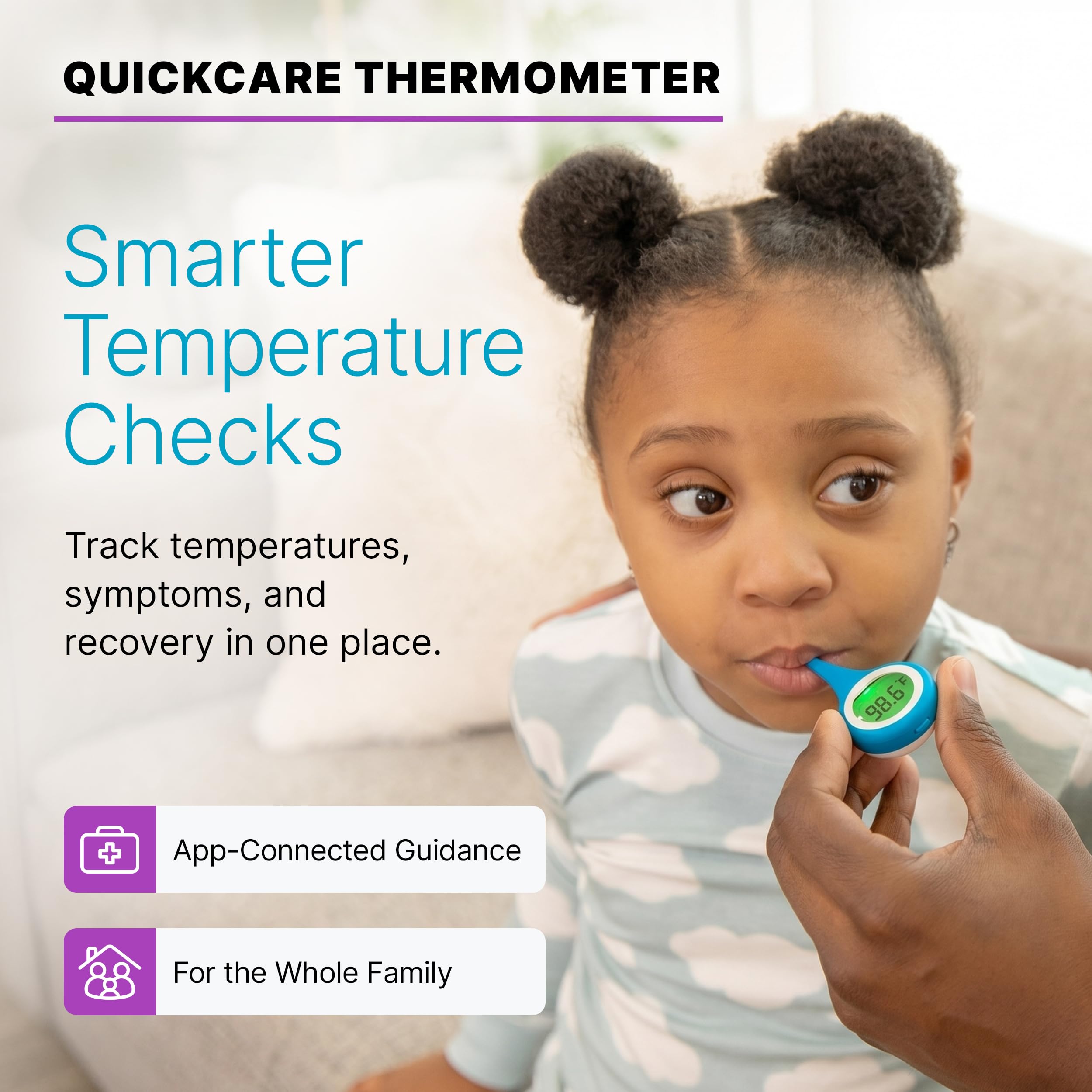 Kinsa QuickCare thermometer flexible tip detail