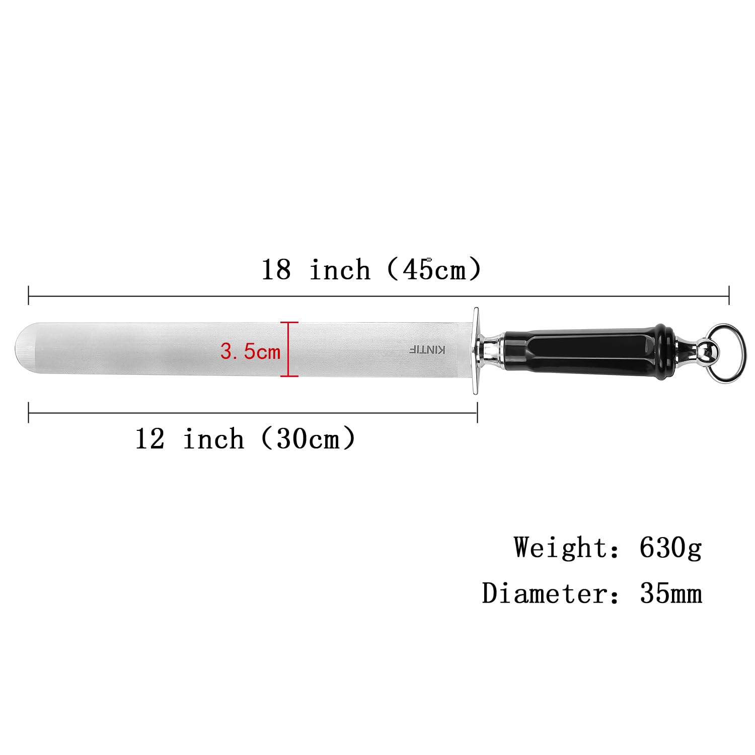 KINTIF sharpening steel used for chef and butcher knives