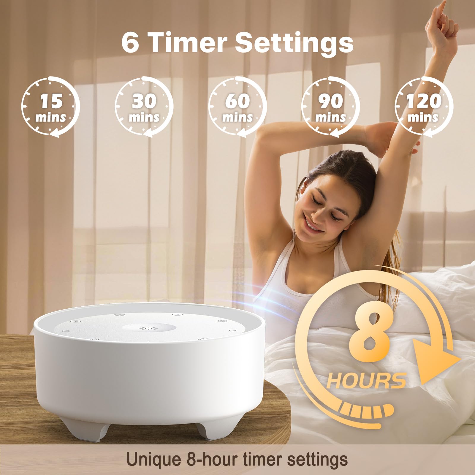 Dimmable night light Kipcush White Noise Machine