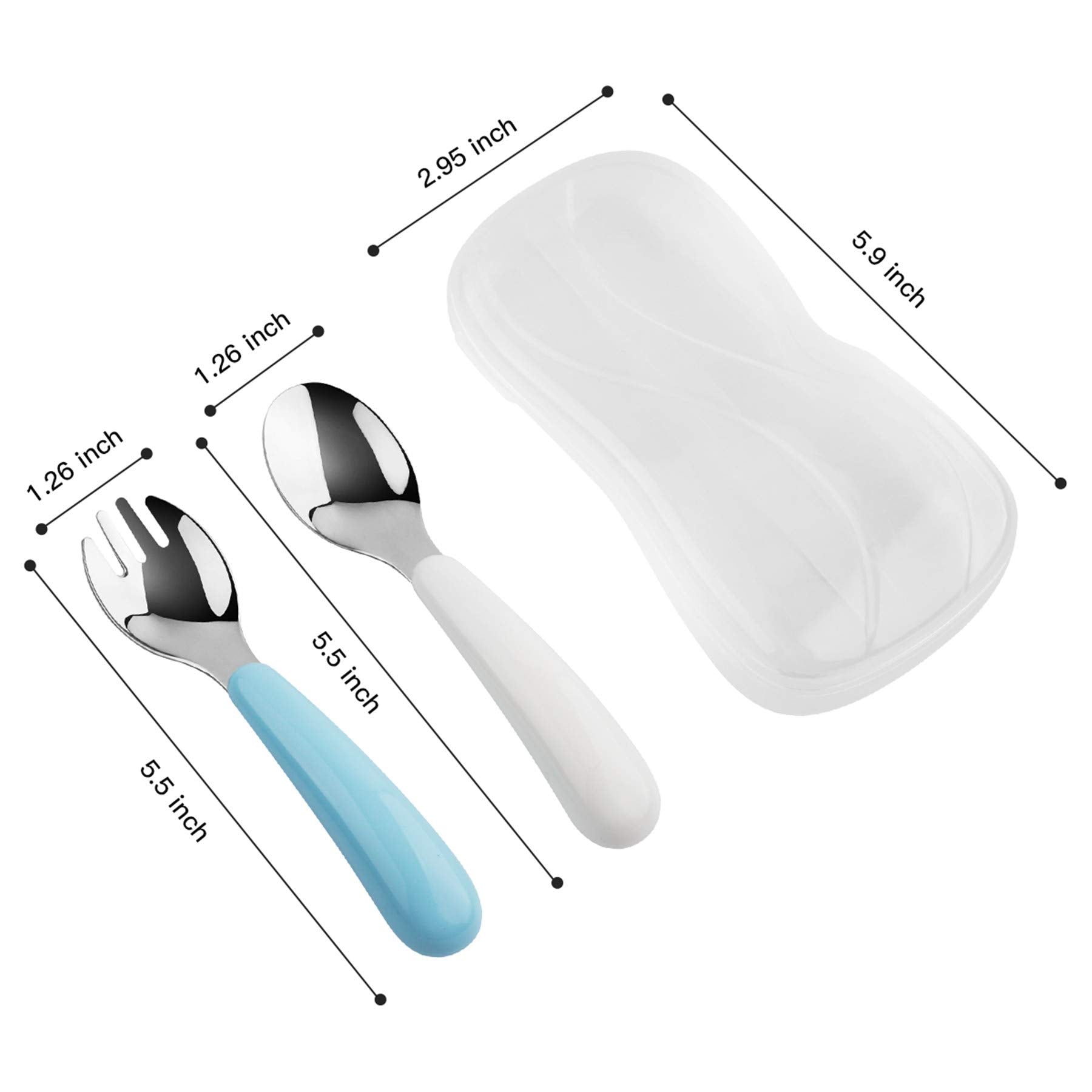 Kirecoo 2 set stainless steel forks and spoons