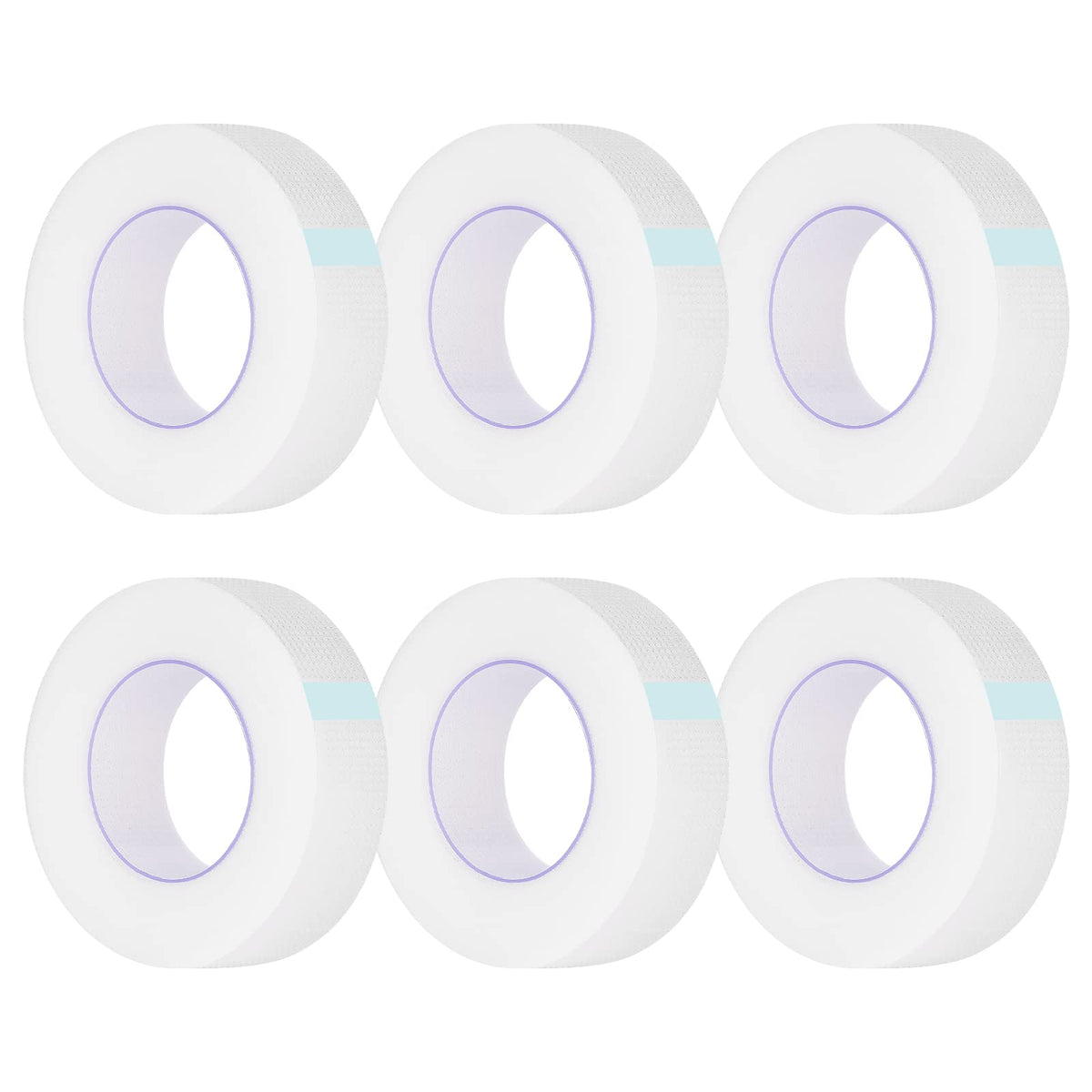 Kirecoo eyelash extension tape 6 rolls breathable PE