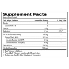 Kirkland Signature Krill Oil omega-3 phospholipids astaxanthin softgels