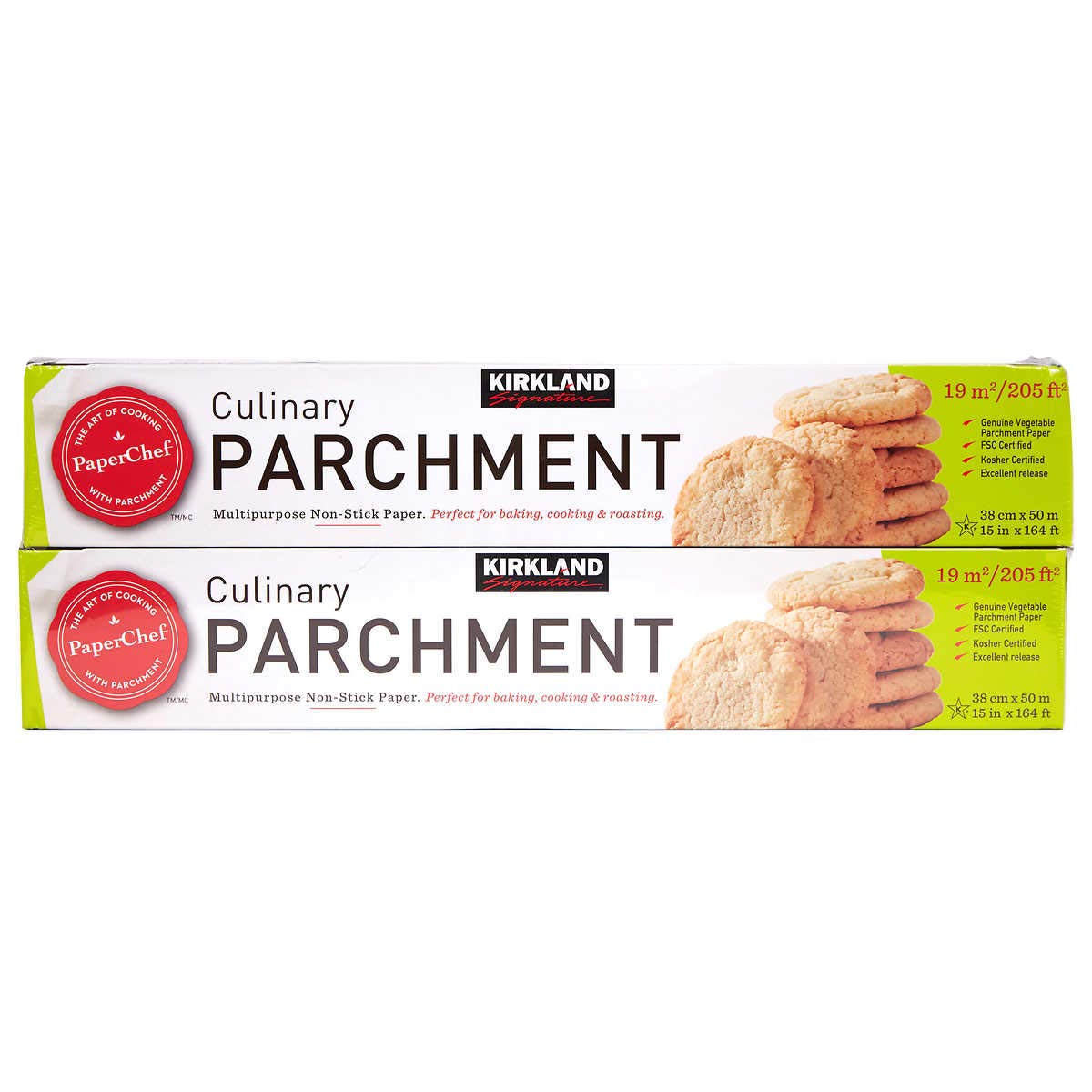 Kirkland Signature Parchment Paper 2-pack packaging