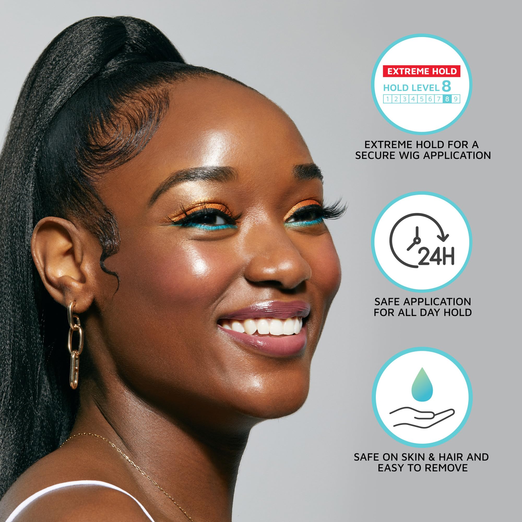 Sweat-proof water-resistant lace bond spray packaging