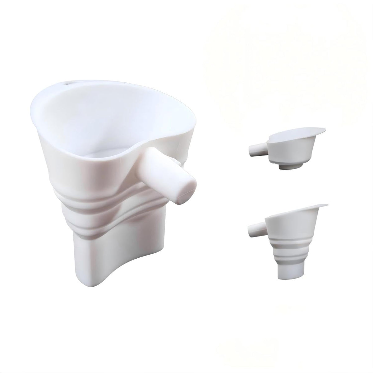 Large flour funnel for Kitchen Aid mixer KSM150 with tilt-head design
