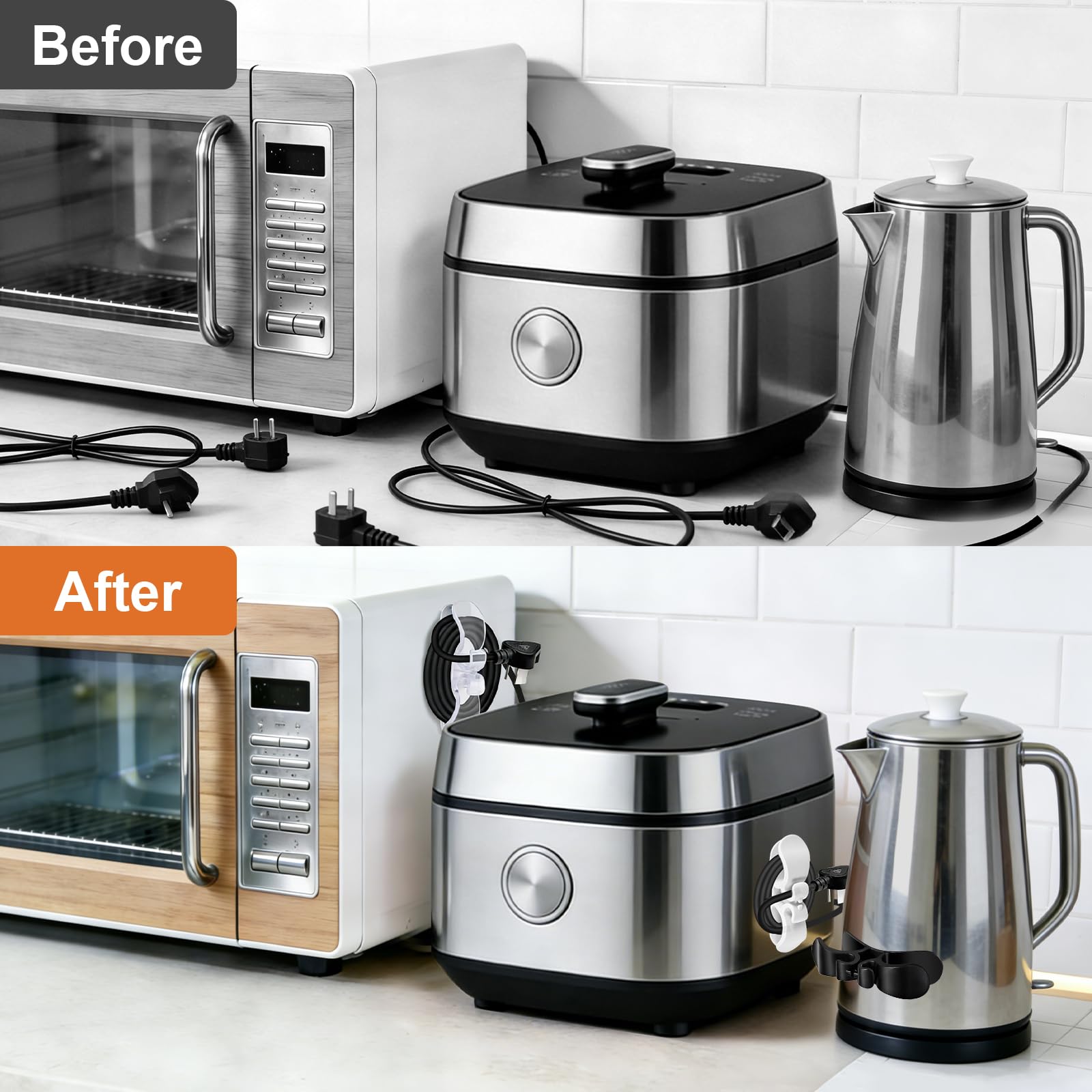 coffee maker and other appliance cord organizer