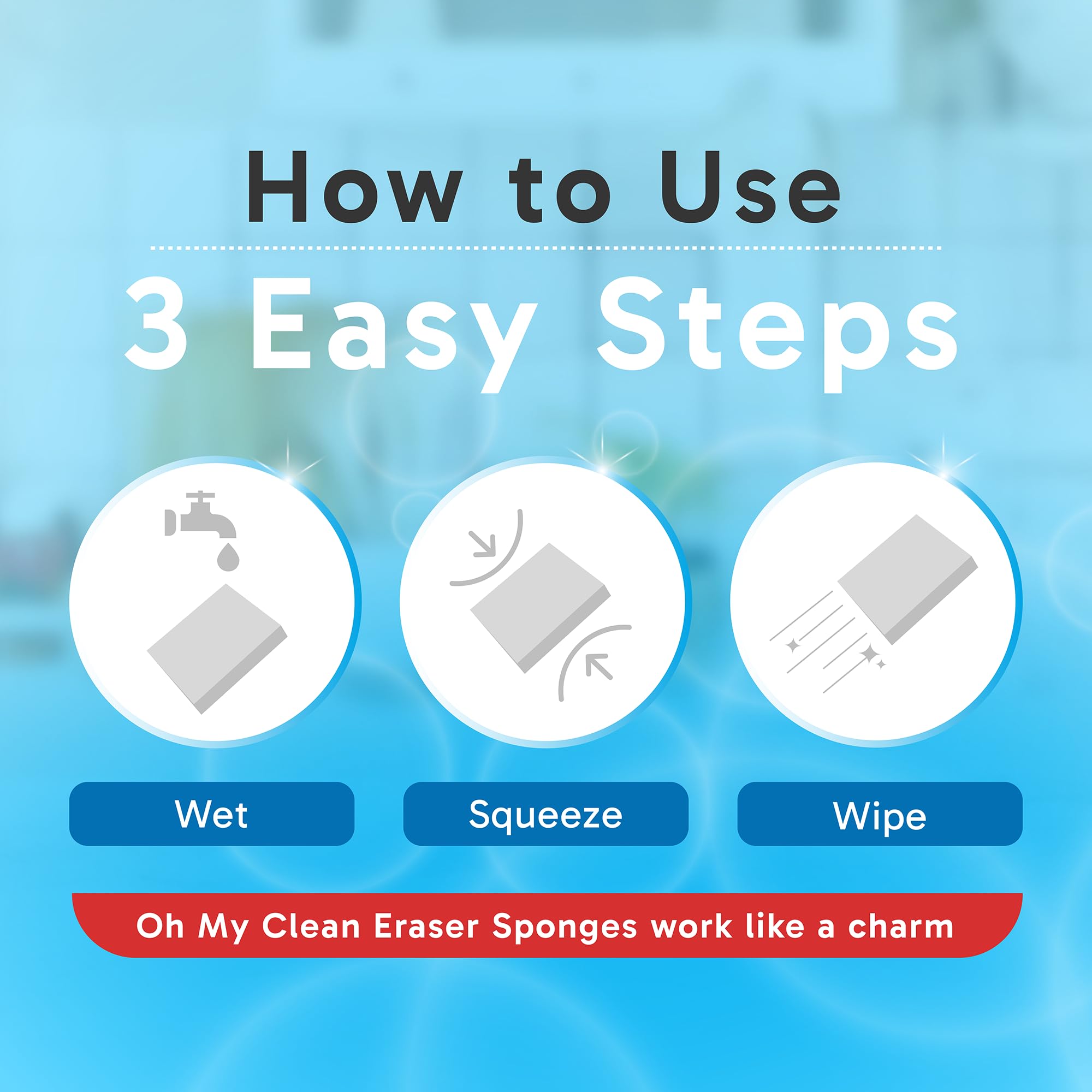 Long lasting melamine sponge eraser for home use